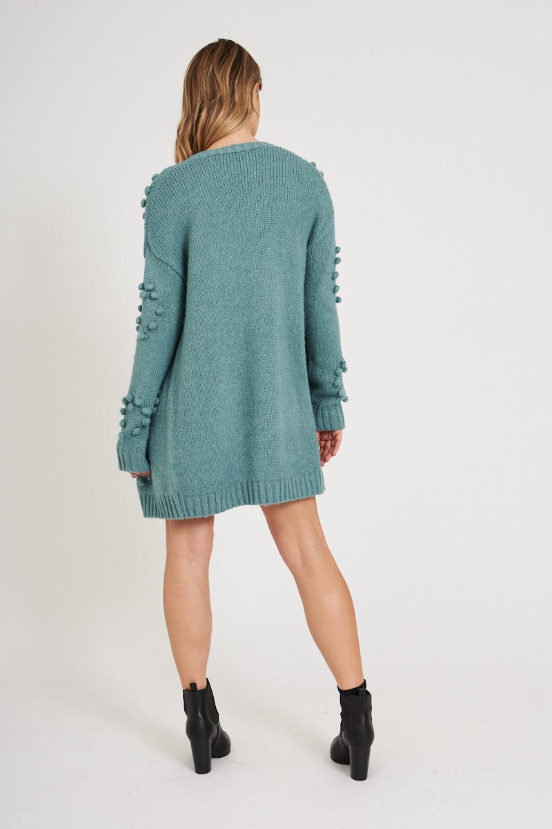 Freedom Knit Cardigan in Teal