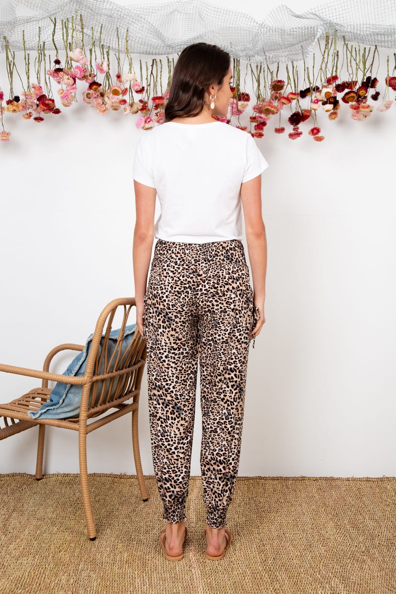 Gabby Lounge Pants In Leopard Print