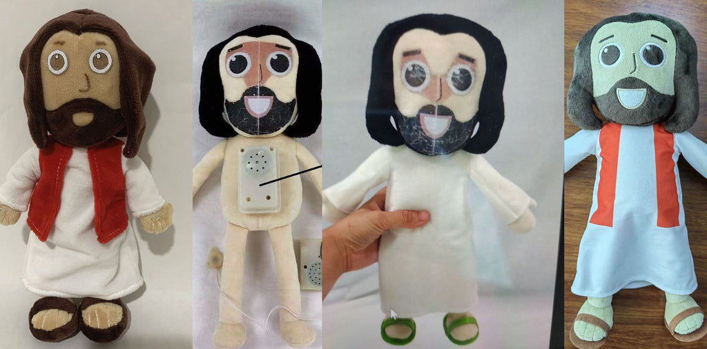 Prototypes of the Talking Jesus Doll