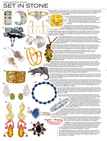 7 Diamond butterfly earrings in gold from the wandering jewel featured in Tatler magazine