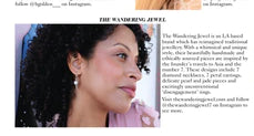 The Wandering Jewel featured in Vogue Magazine, woman wearing ice cream cone earrings
