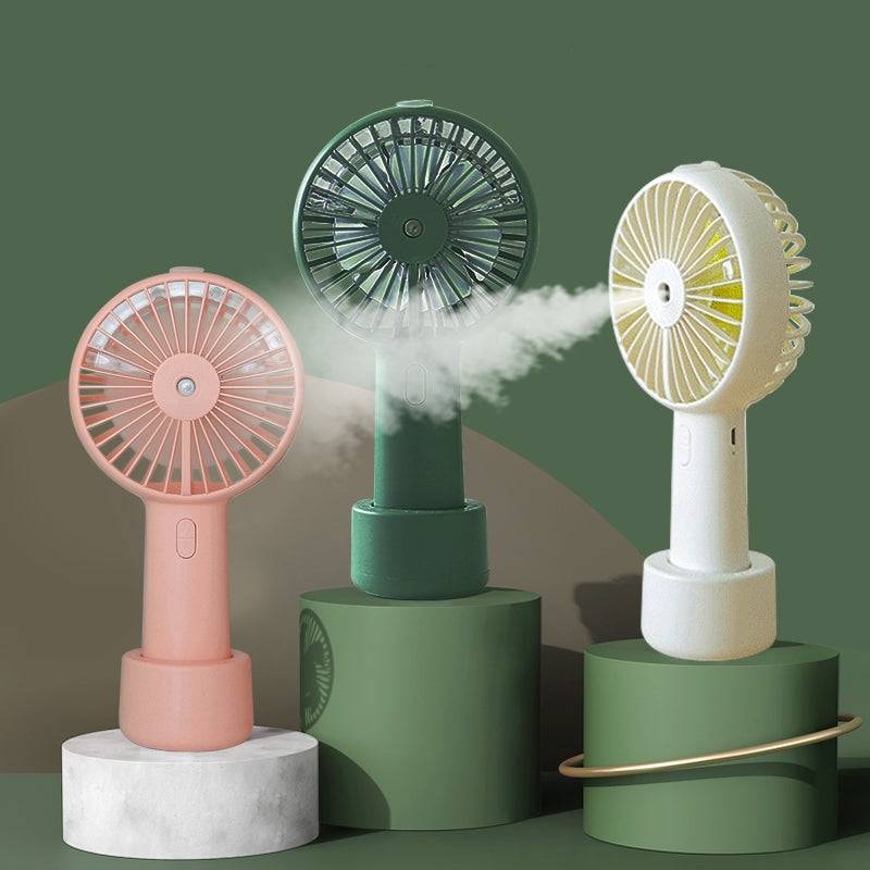 Portable Water Spray Mist Fan Electric USB Rechargeable Handheld Mini Fan