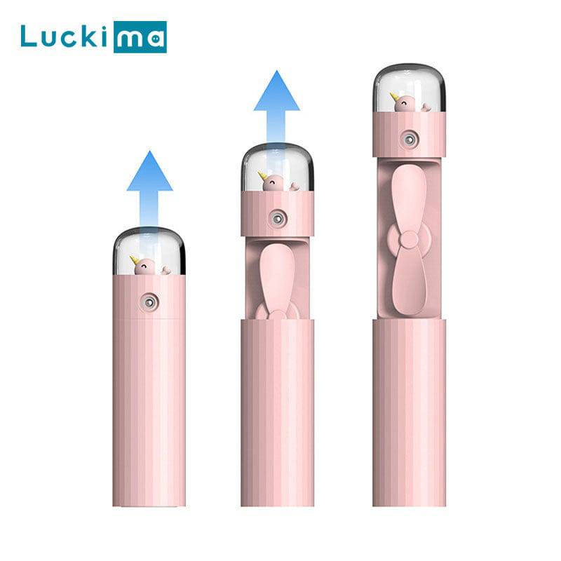 4 In 1 Multifunction Portable Mini Mist Fan Humidifier Facial Sprayer