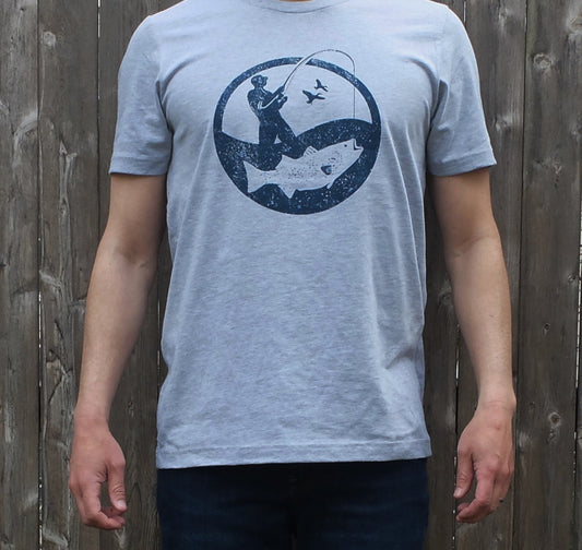 Youth Heather Grey t-shirt — LeadHead Fishing Co.