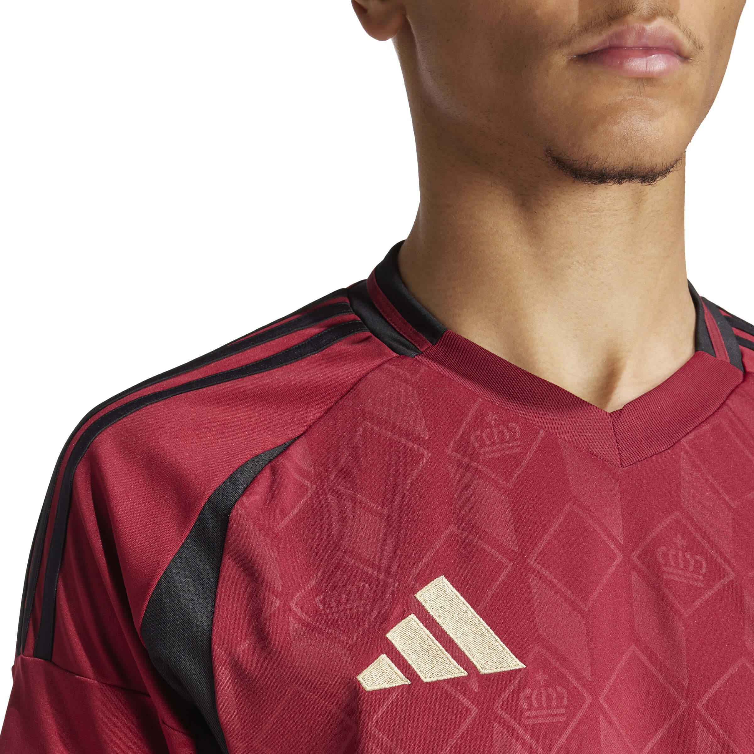 adidas 2024-25 Belgium Men's Stadium Home Jersey