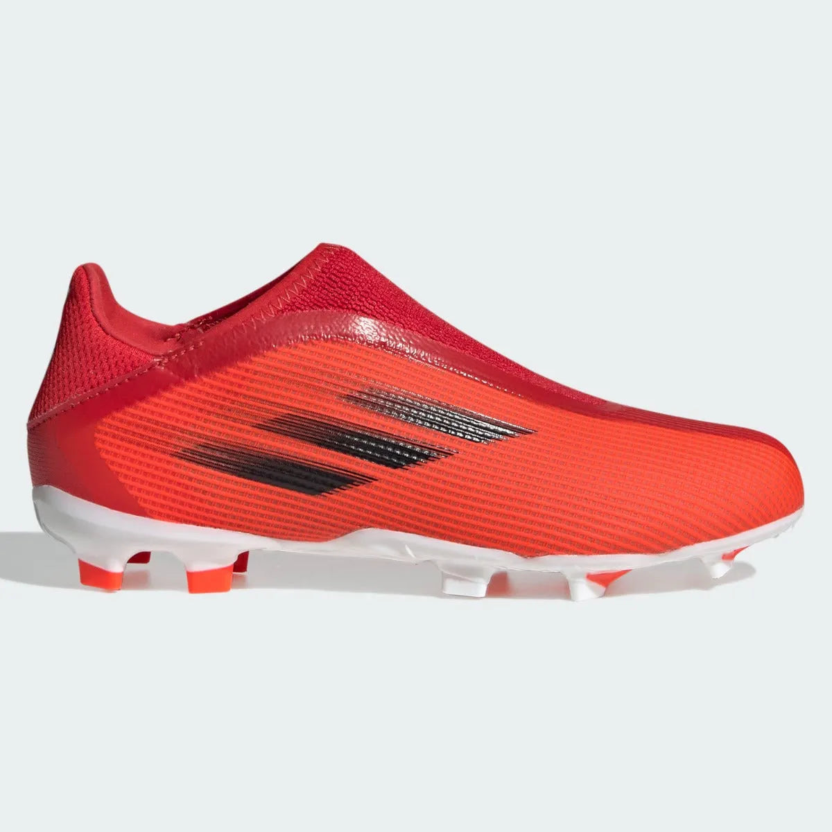 Adidas JR X Speedflow .3 Laceless FG - Red-Black