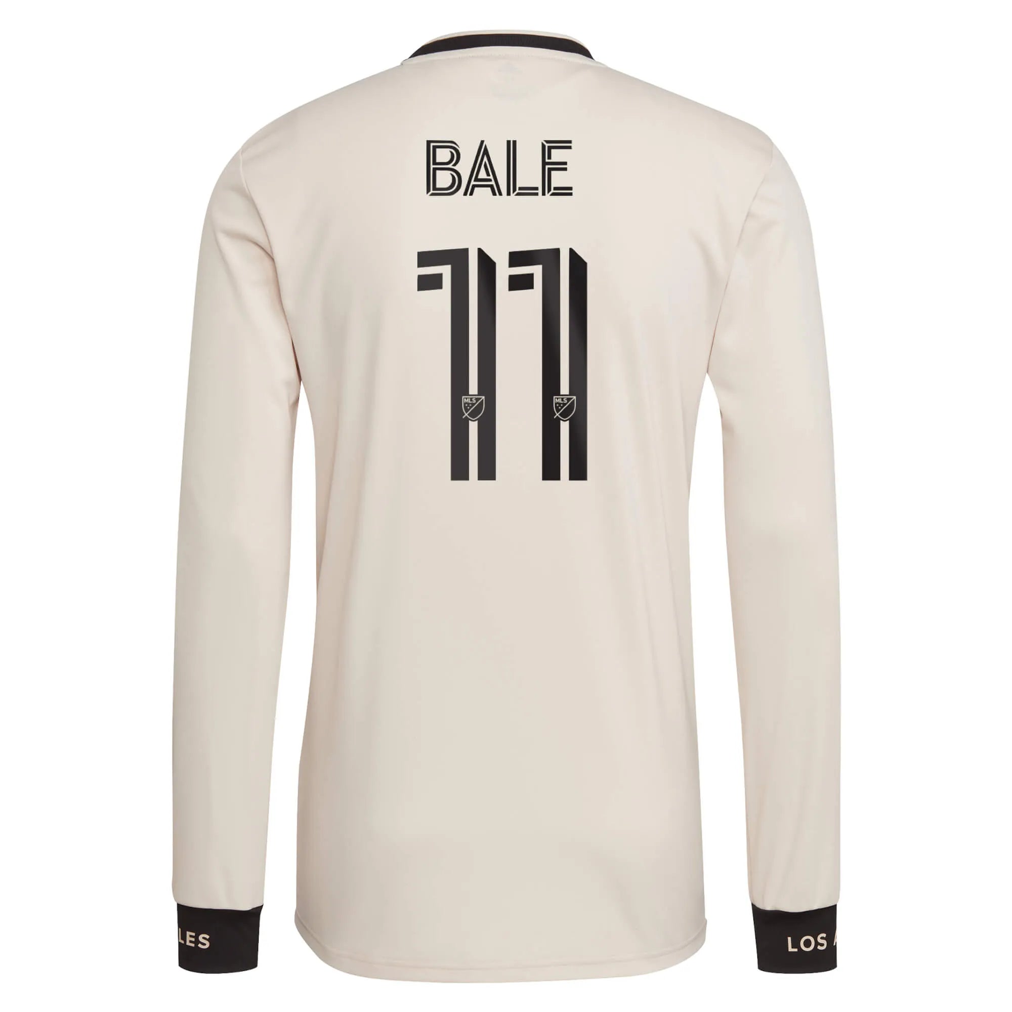 Adidas 2021-22 LAFC Away Long-Sleeve Jersey - Beige-Black