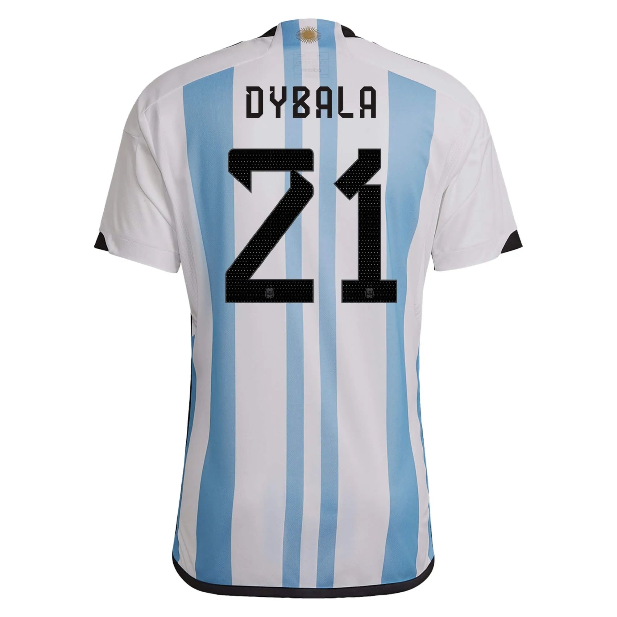 adidas 2022-23 Argentina Youth Home Jersey - White-Light Blue