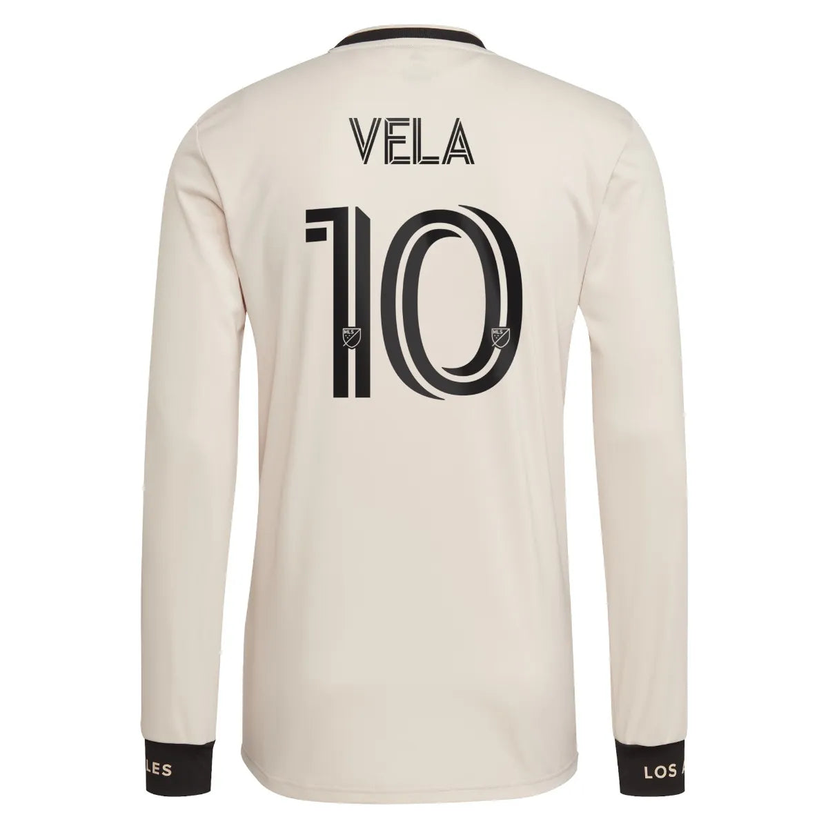 Adidas 2021-22 LAFC Away Long-Sleeve Jersey - Beige-Black