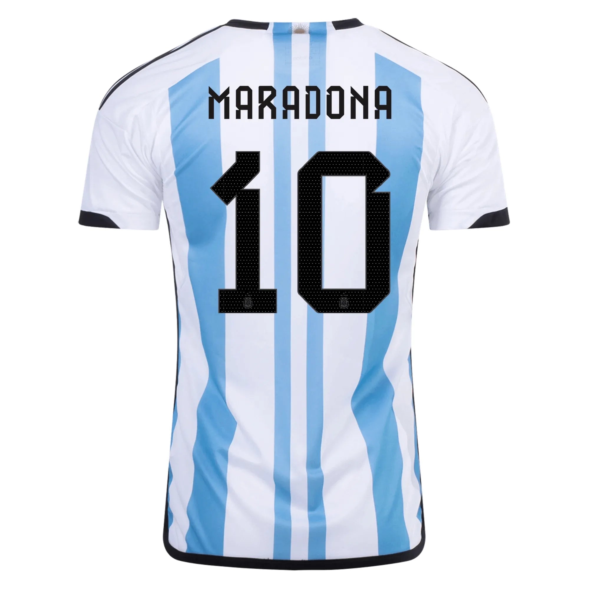 adidas 2022-23 Argentina Home Jersey World Cup 3 Star- White - Light Blue