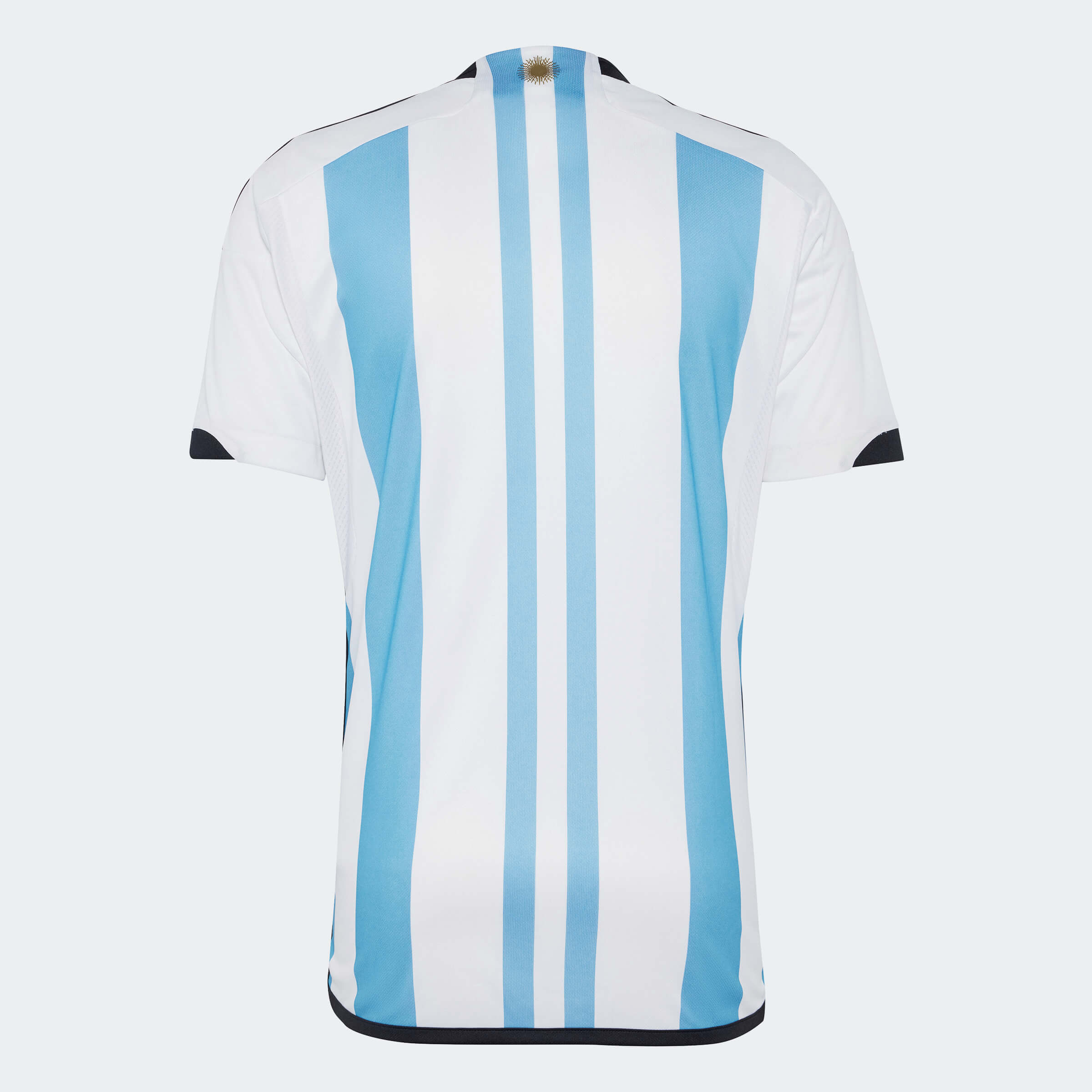 adidas 2022-23 Argentina Home Jersey World Cup 3 Star- White - Light Blue