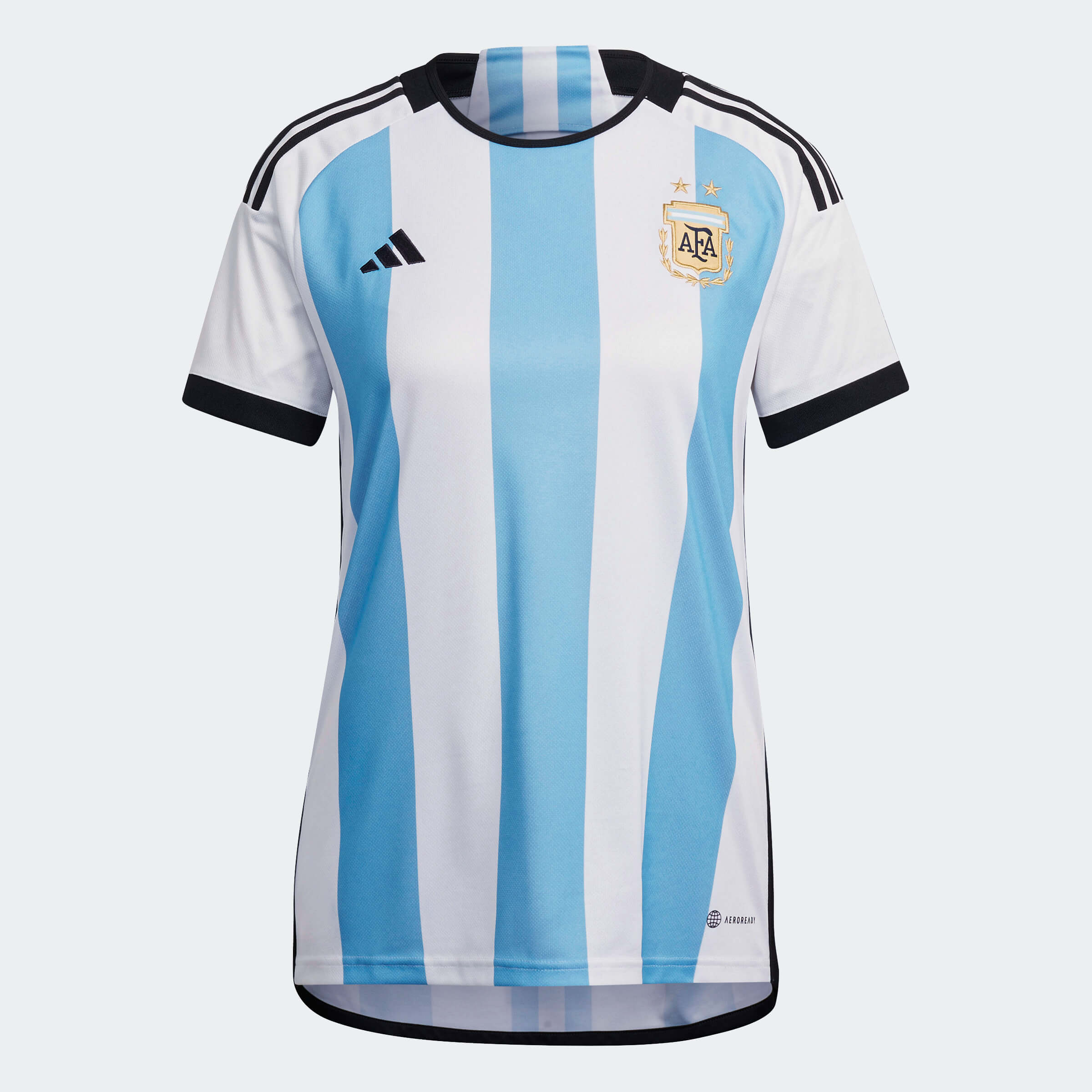 adidas 2022-23 Argentina Women's Home Jersey - White-Light Blue