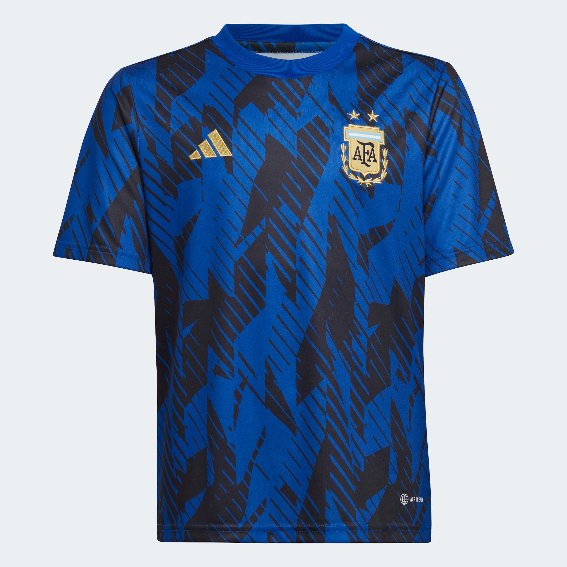 adidas 2022-23 Argentina Youth Pre-Match Jersey - Royal Blue-Black