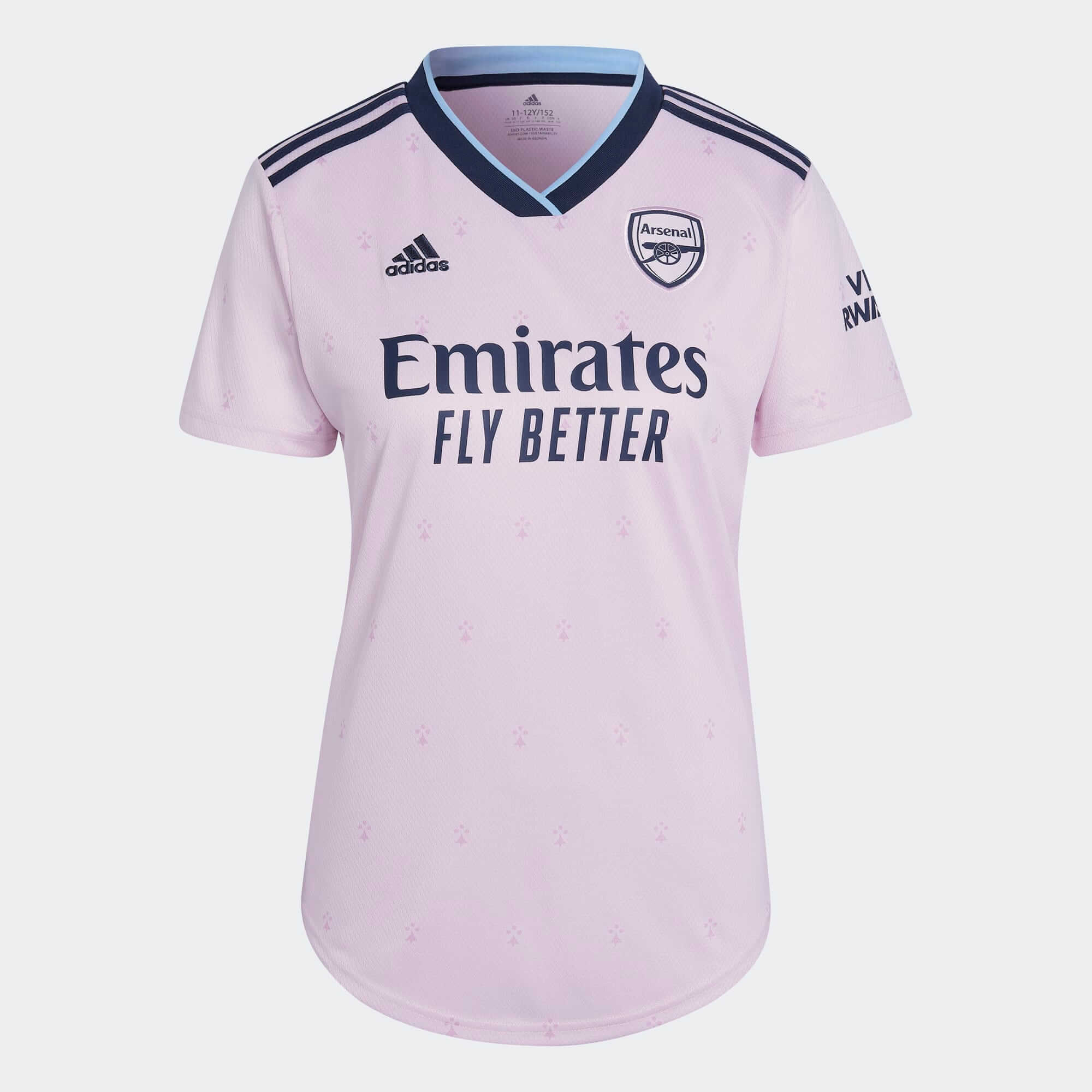 adidas 2022-23 Arsenal Women's Third Jersey - Clear Pink