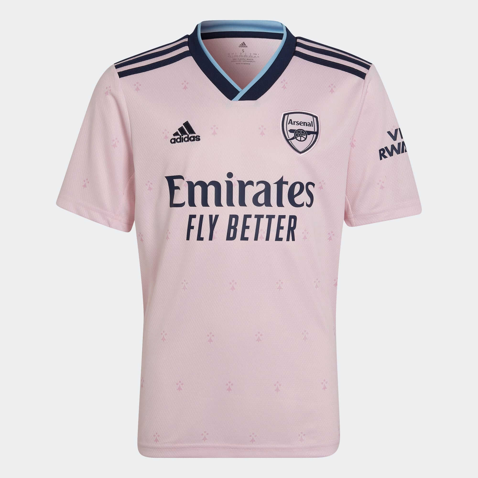 adidas 2022-23 Arsenal Youth Third Jersey - Clear Pink