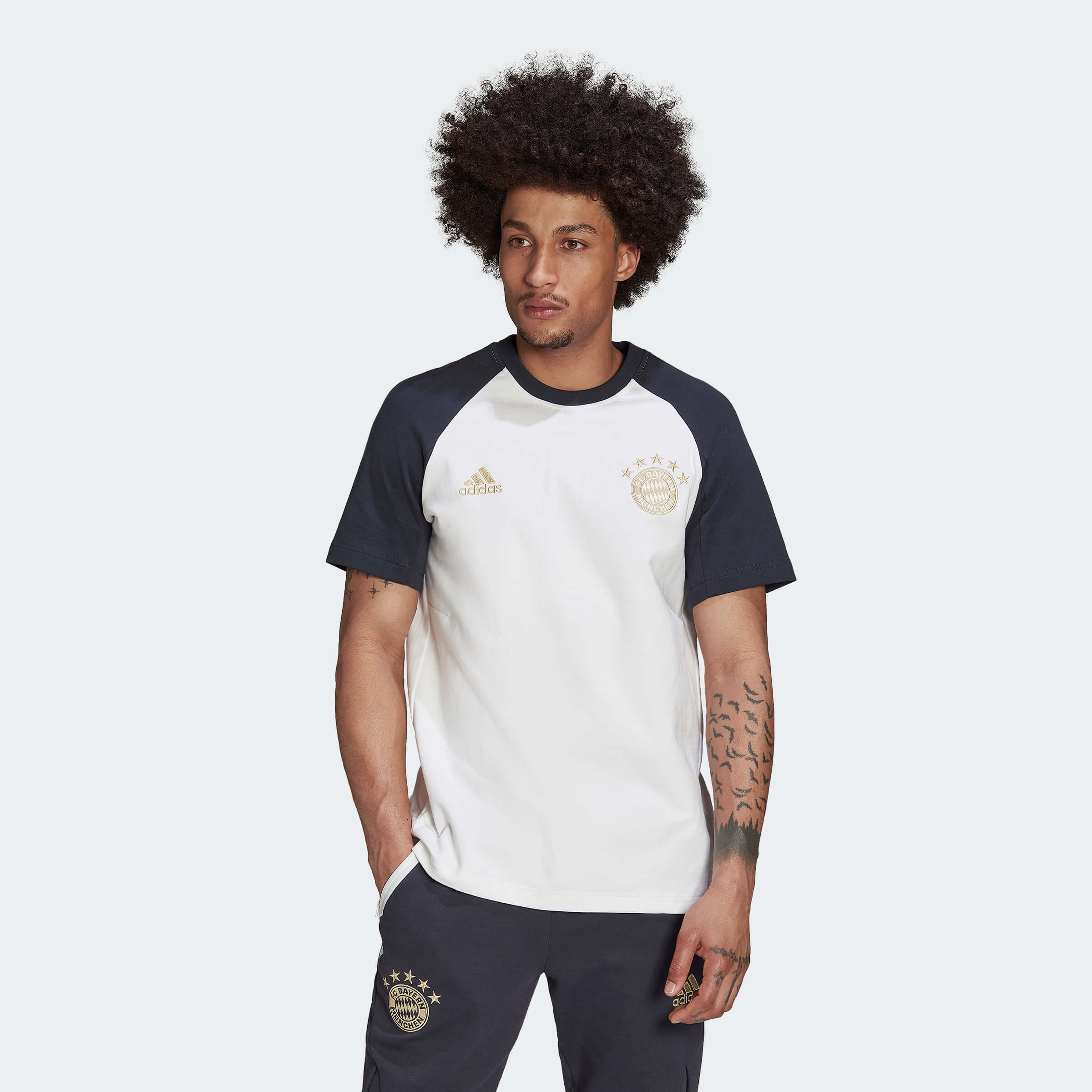 adidas 2022-23 Bayern Munich Travel Tee - White