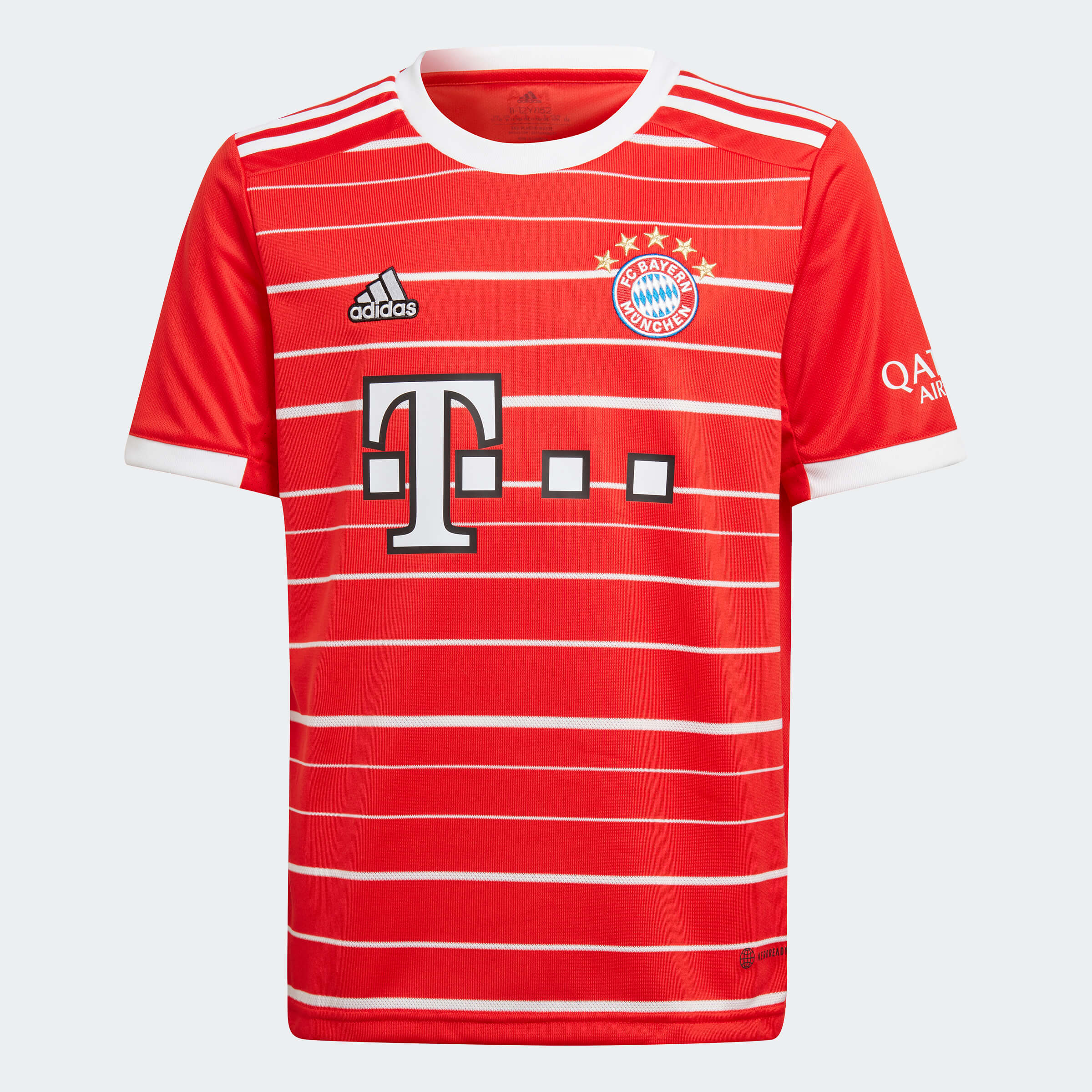 adidas 2022-23 Bayern Munich Youth Home Jersey - Red-White