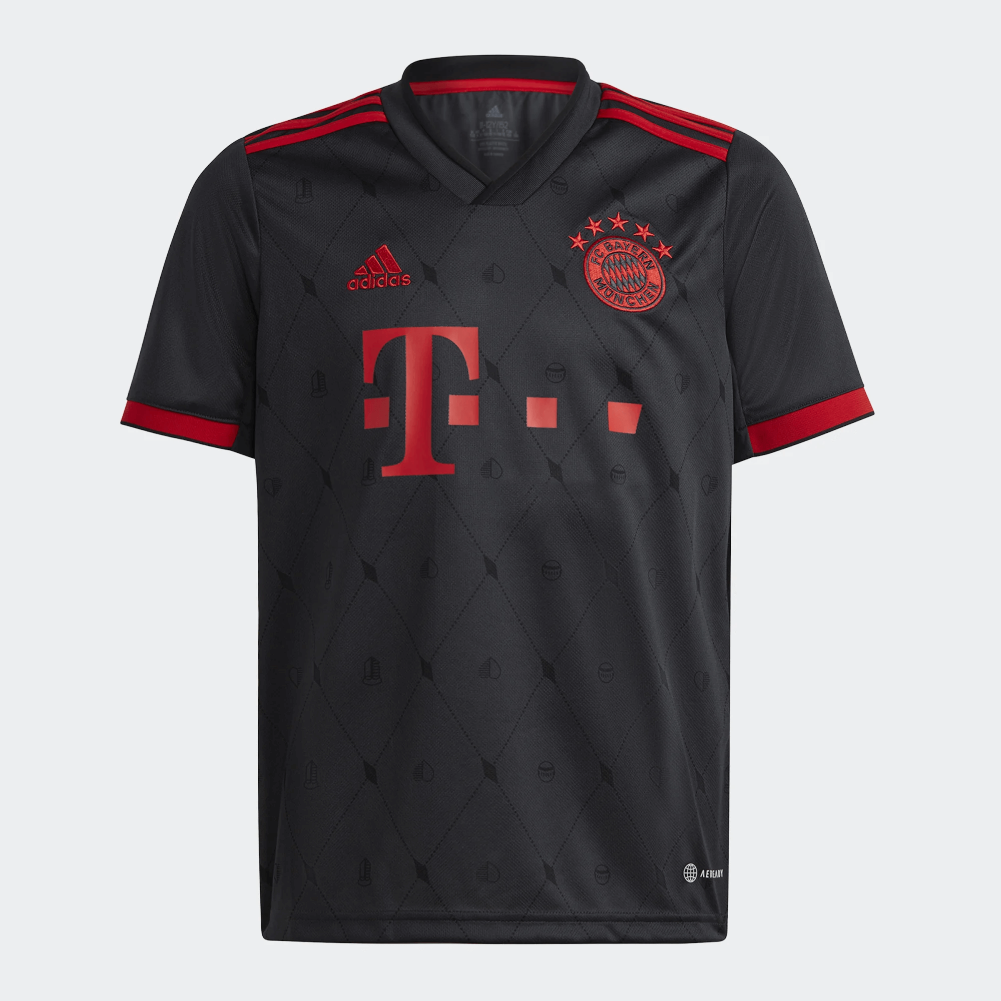 adidas 2022-23 Bayern Munich Youth Third Jersey - Night Grey