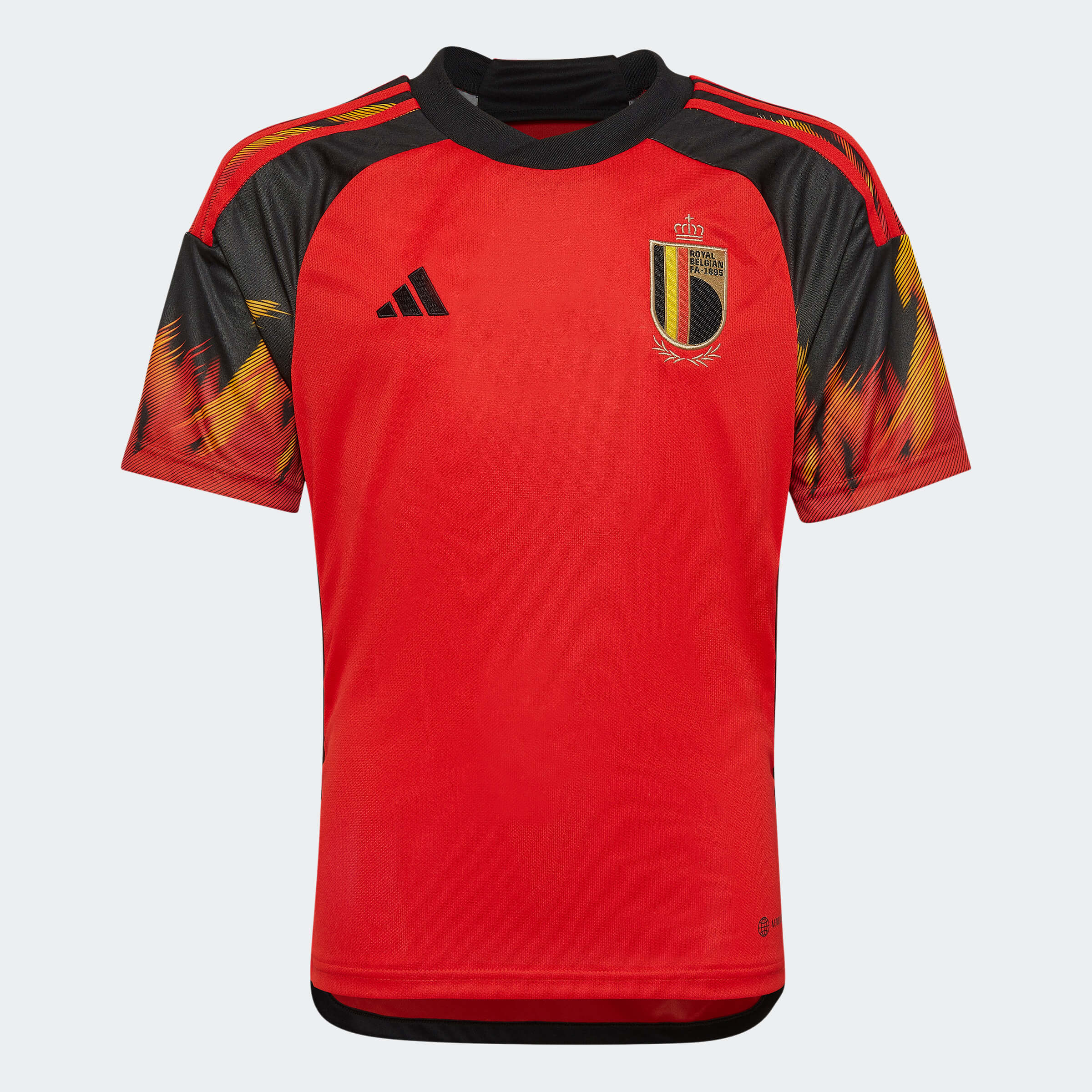 adidas 2022-23 Belgium Youth Home Jersey - Red-Black