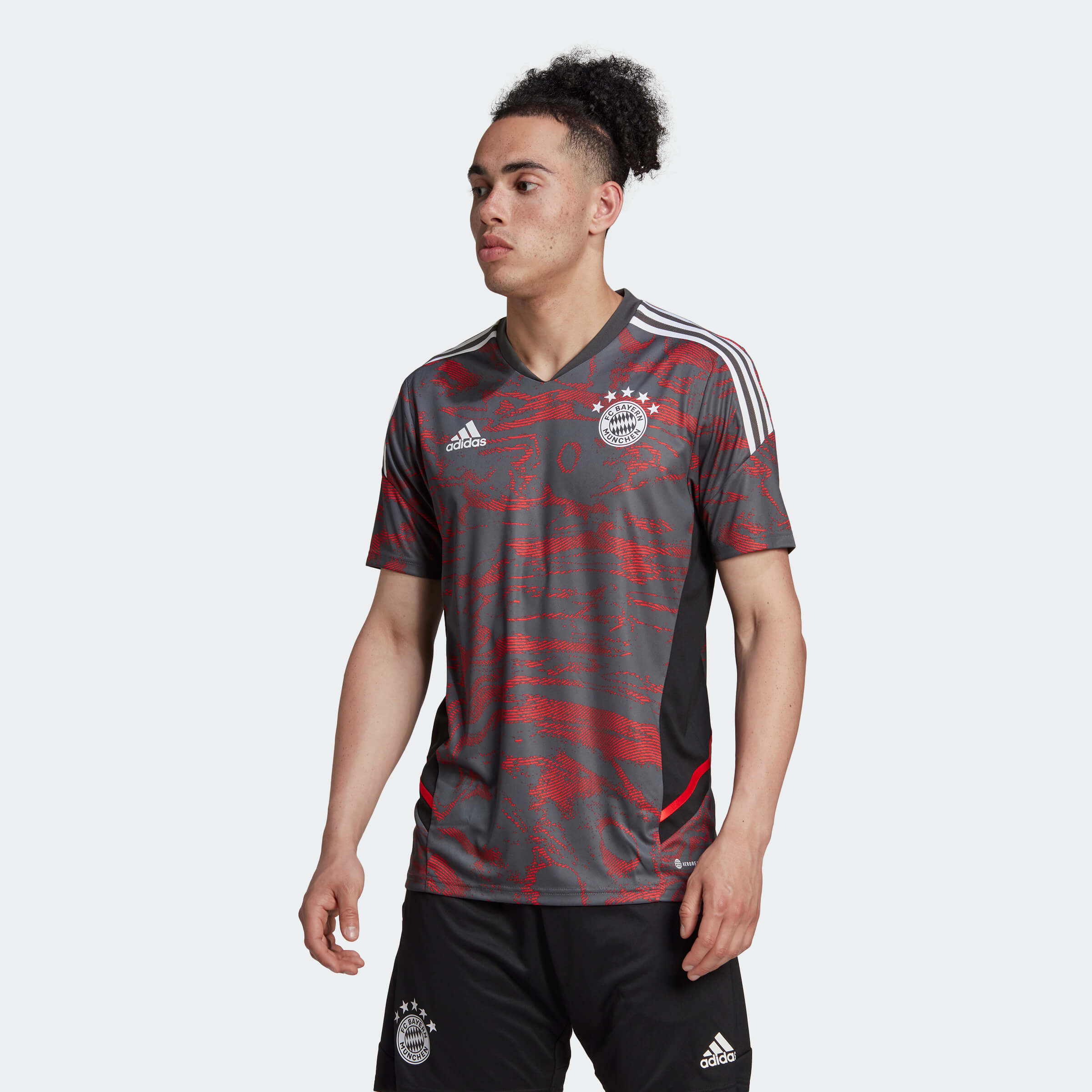 adidas 2022-23 FC Bayern EU Training Jersey - Red-Grey