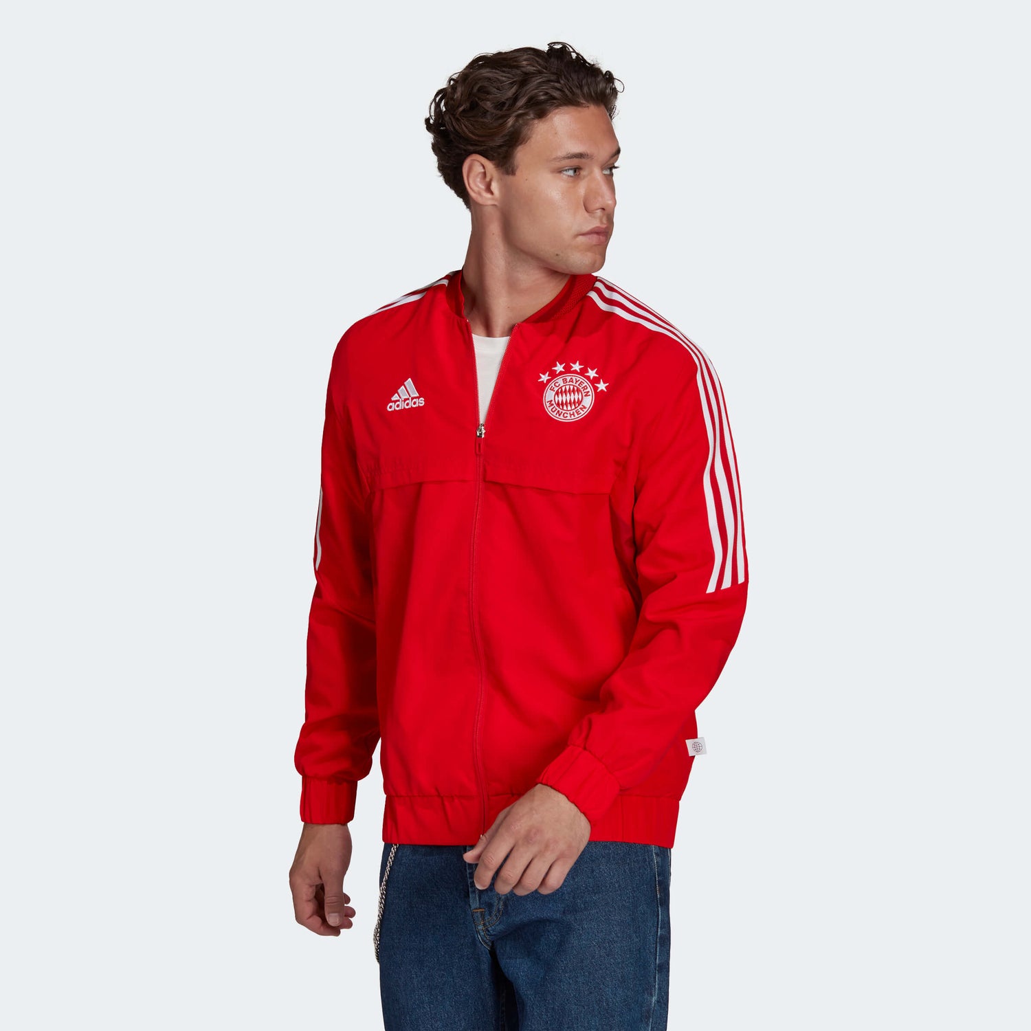 voetstuk staart kraam adidas 2022-23 FC Bayern Munich Anthem Jacket - Red
