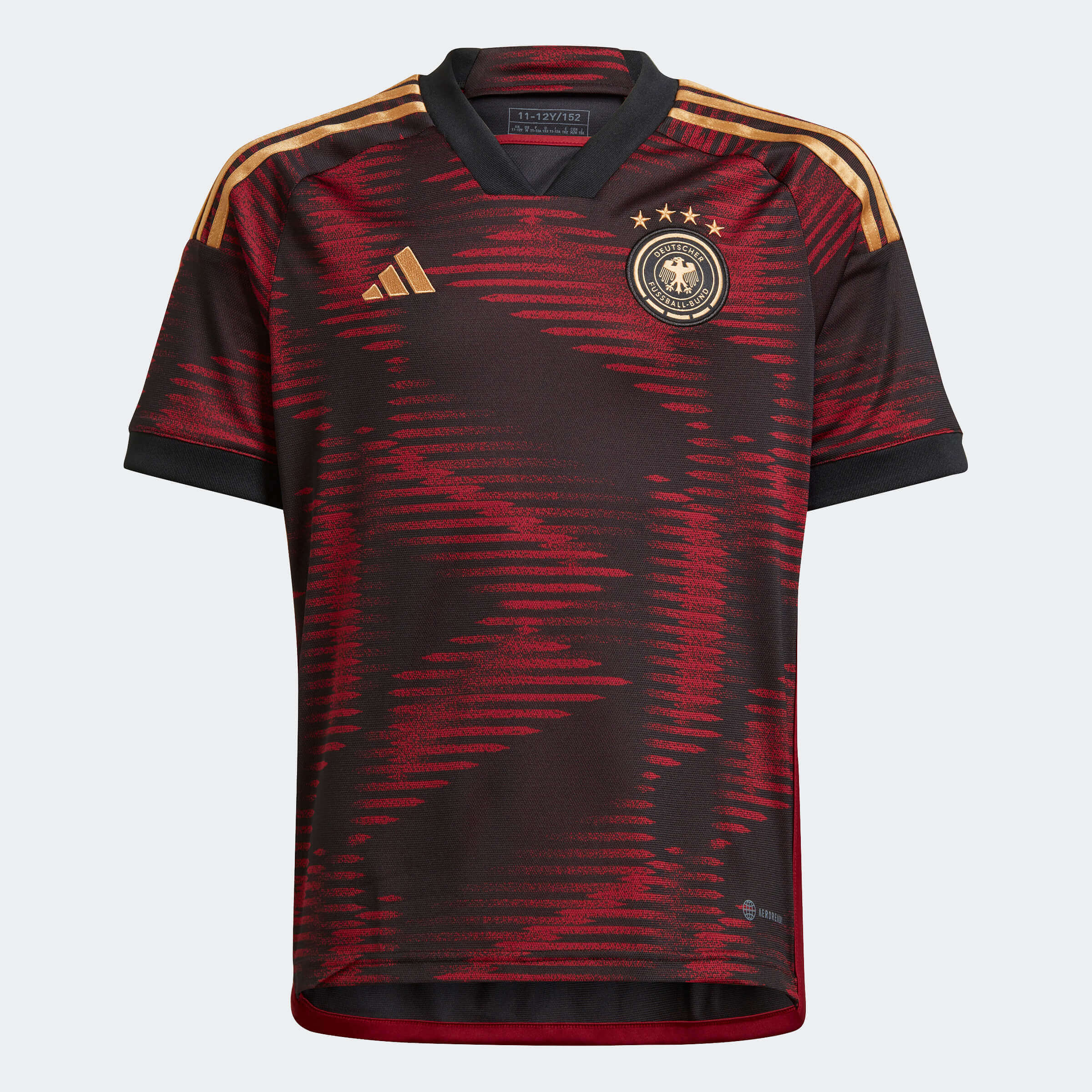 adidas 2022-23 Germany Youth Away Jersey Black