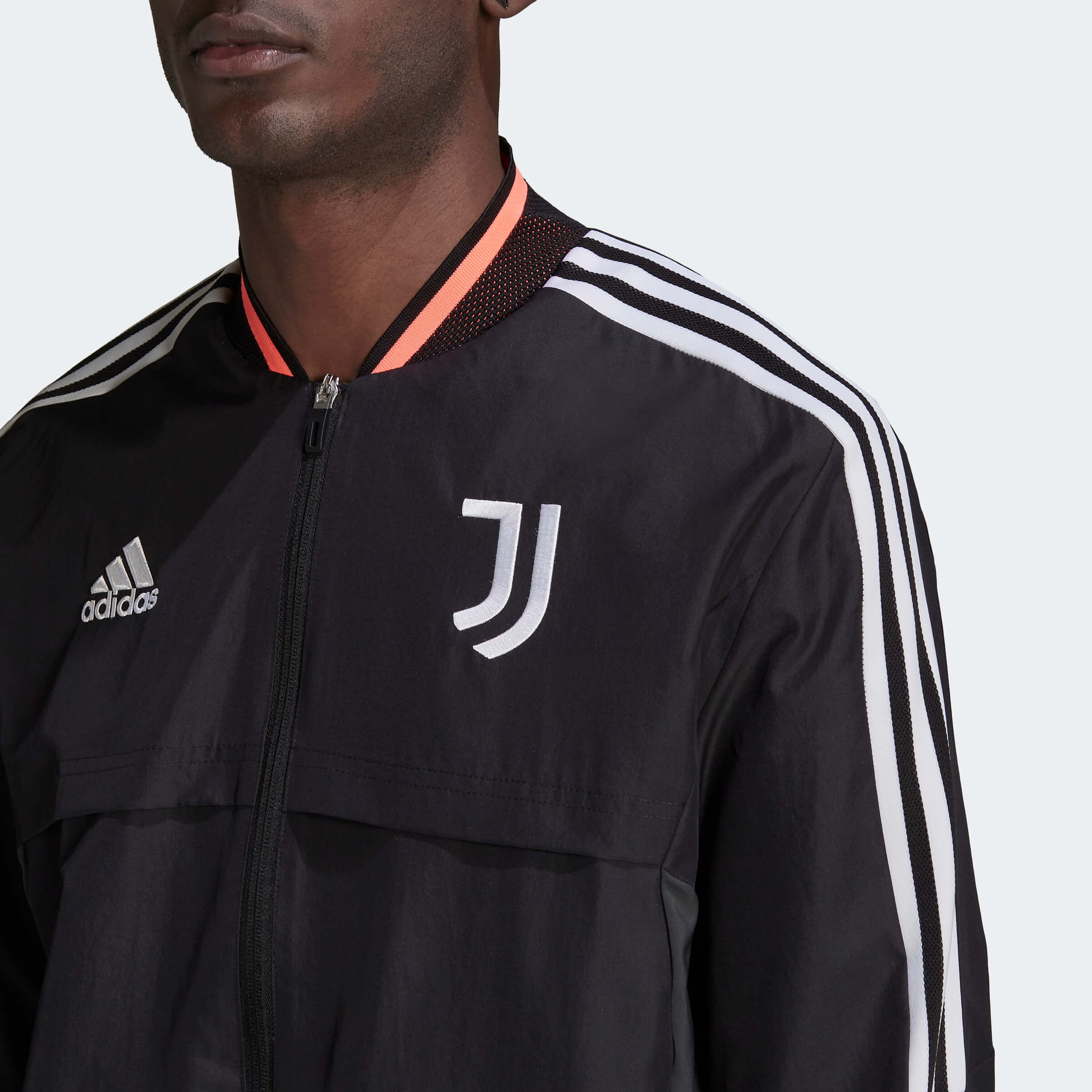 adidas 2022-23 Juventus Anthem Jacket - Black