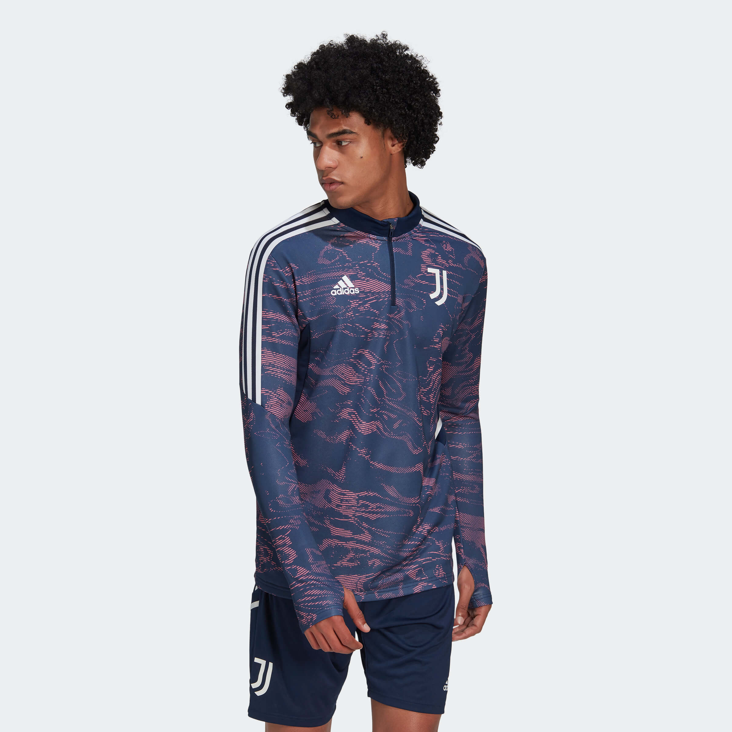 adidas 2022-23 Juventus EU Training Top - Navy-Rose