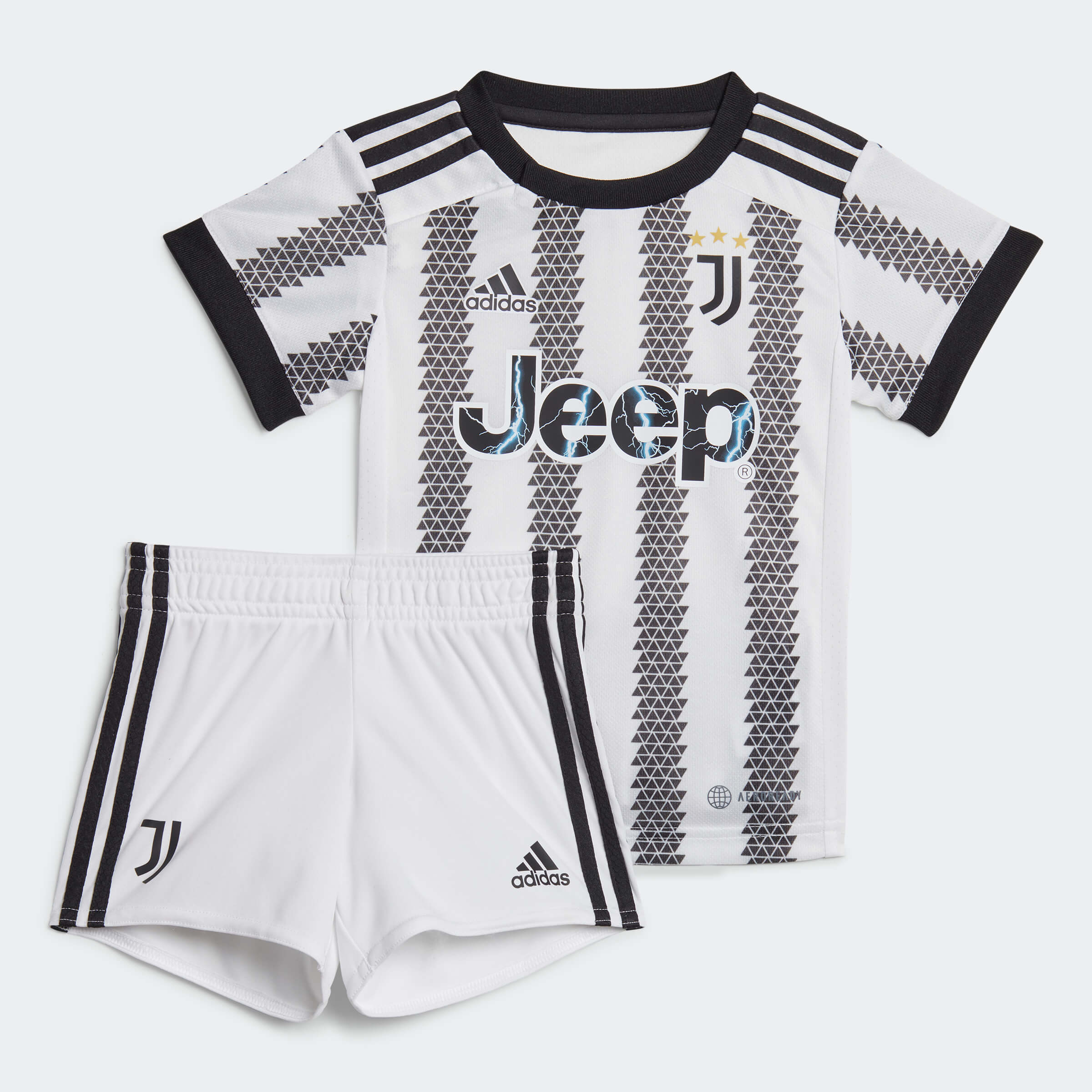 hoesten hack volgens adidas 2022-23 Juventus Home Baby Set - White-Black