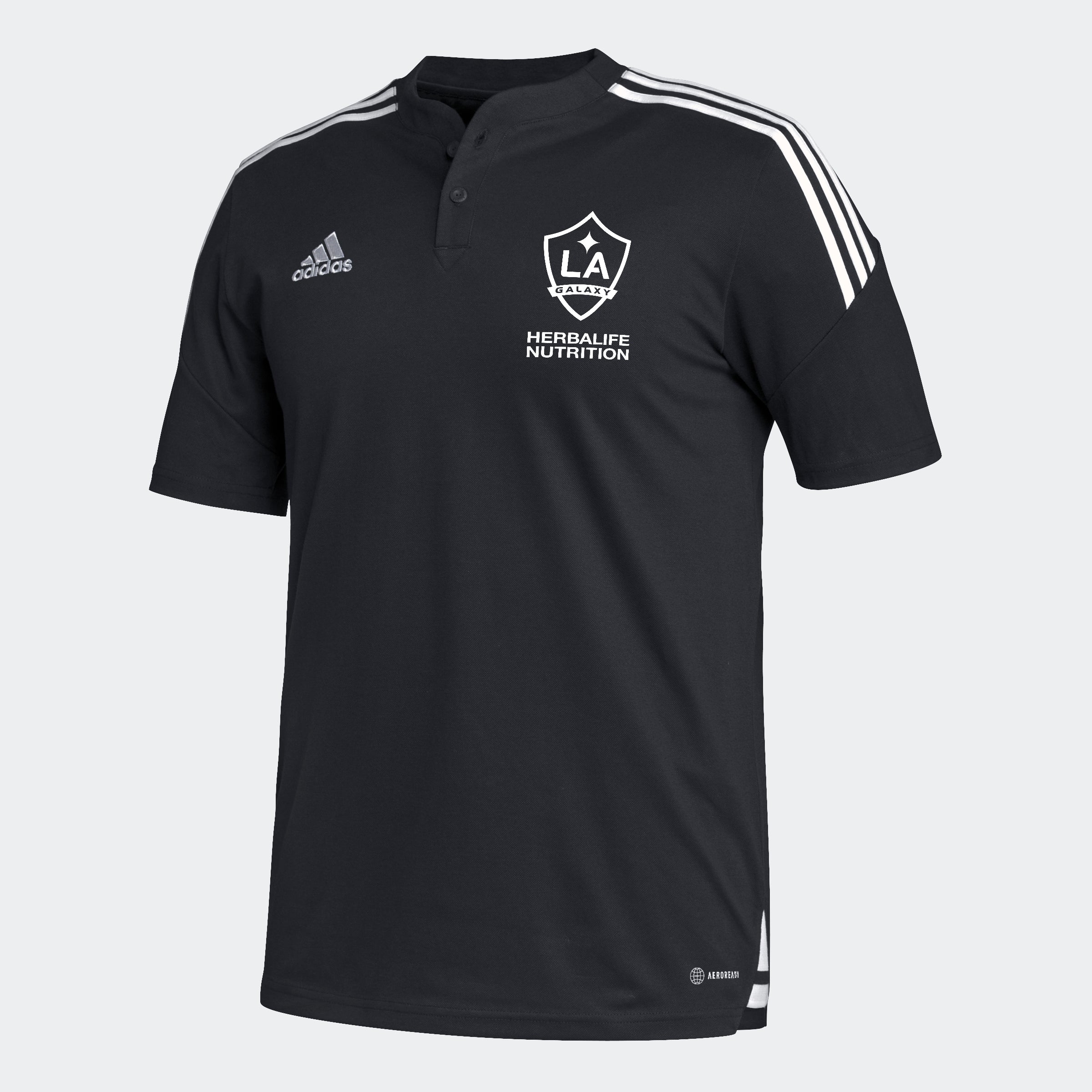 adidas 2022-23 LA Galaxy Condivo 22 Polo - Black-White