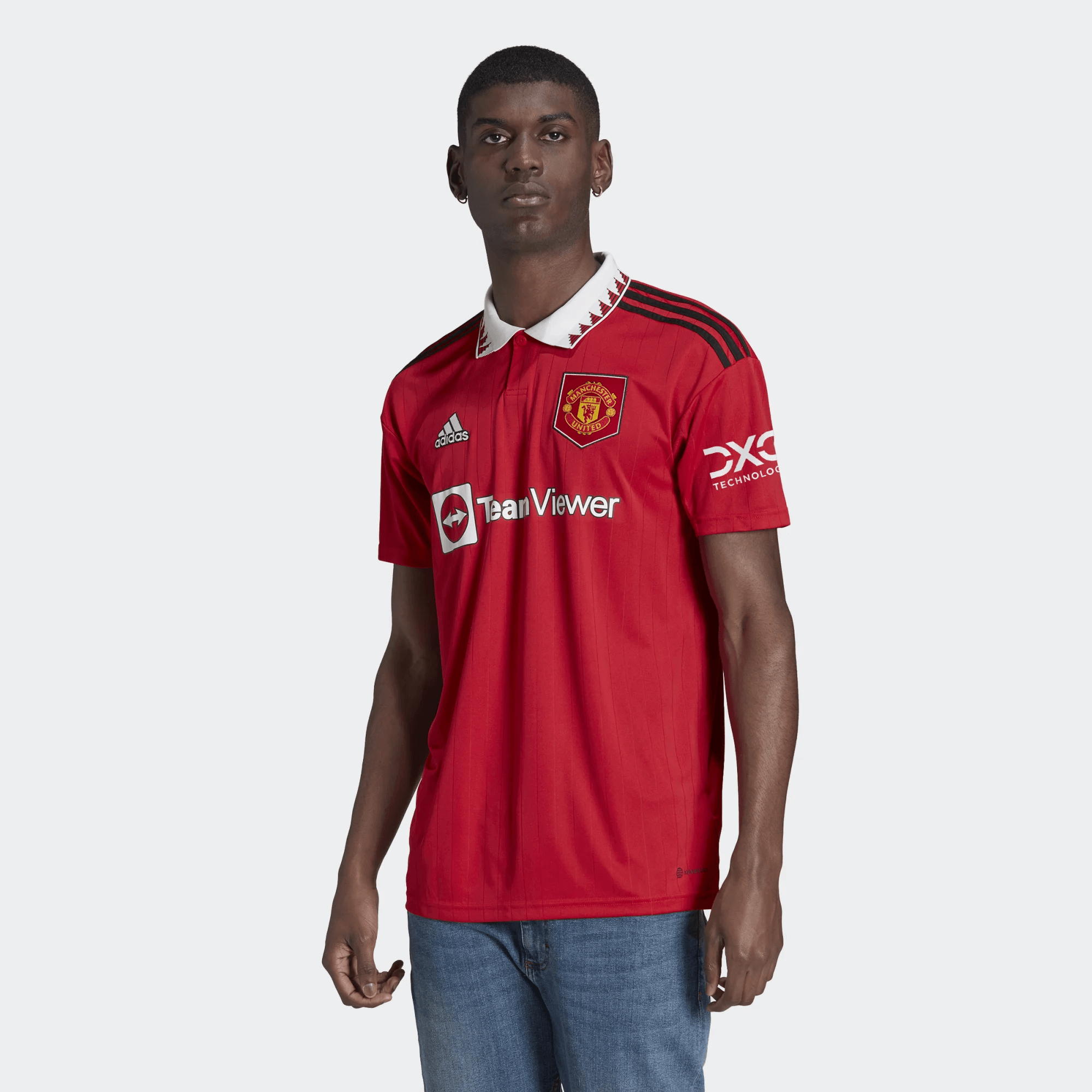 adidas 2022-23 Manchester United Home Jersey - Red-White