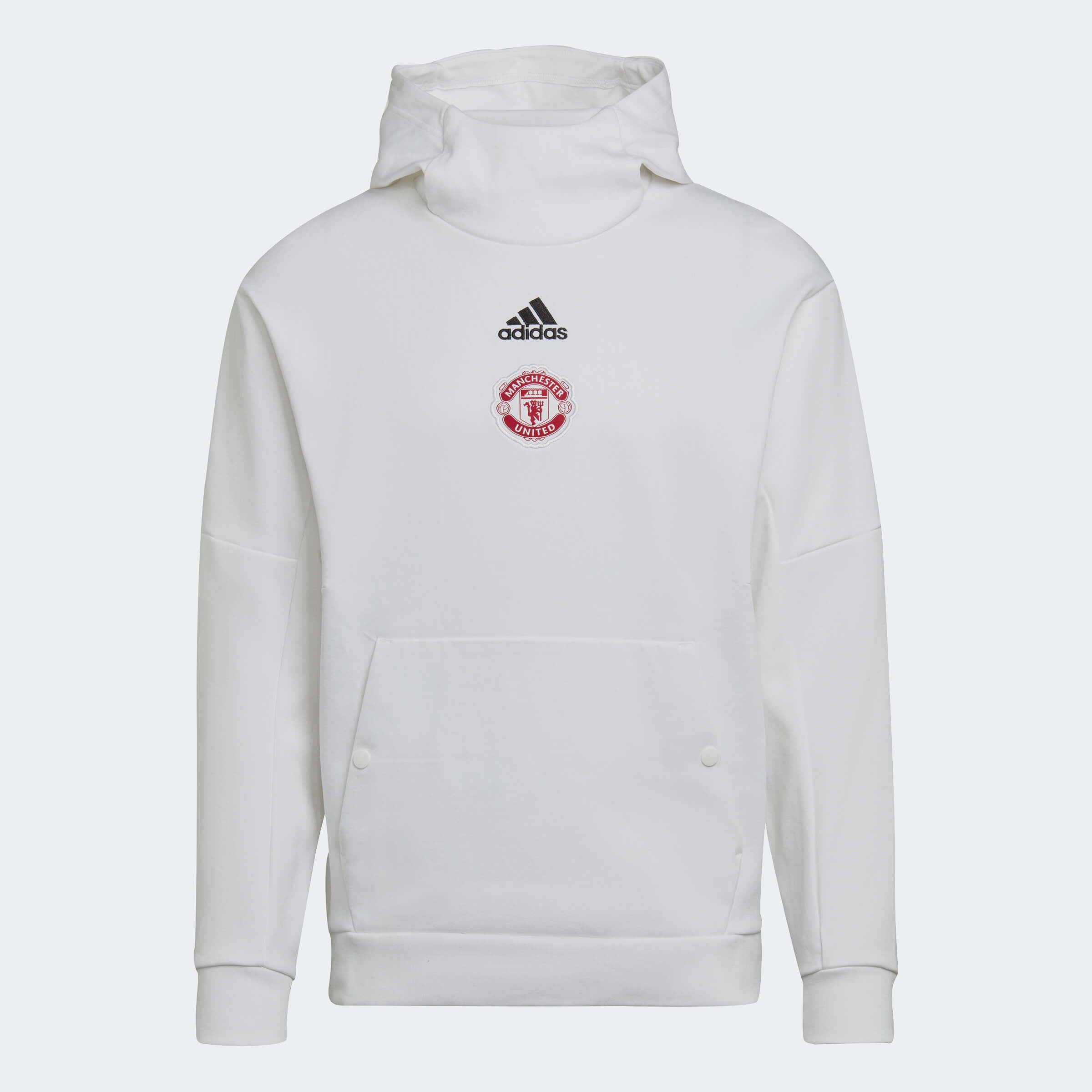 adidas 2022-23 Manchester United Travel Hoodie - White