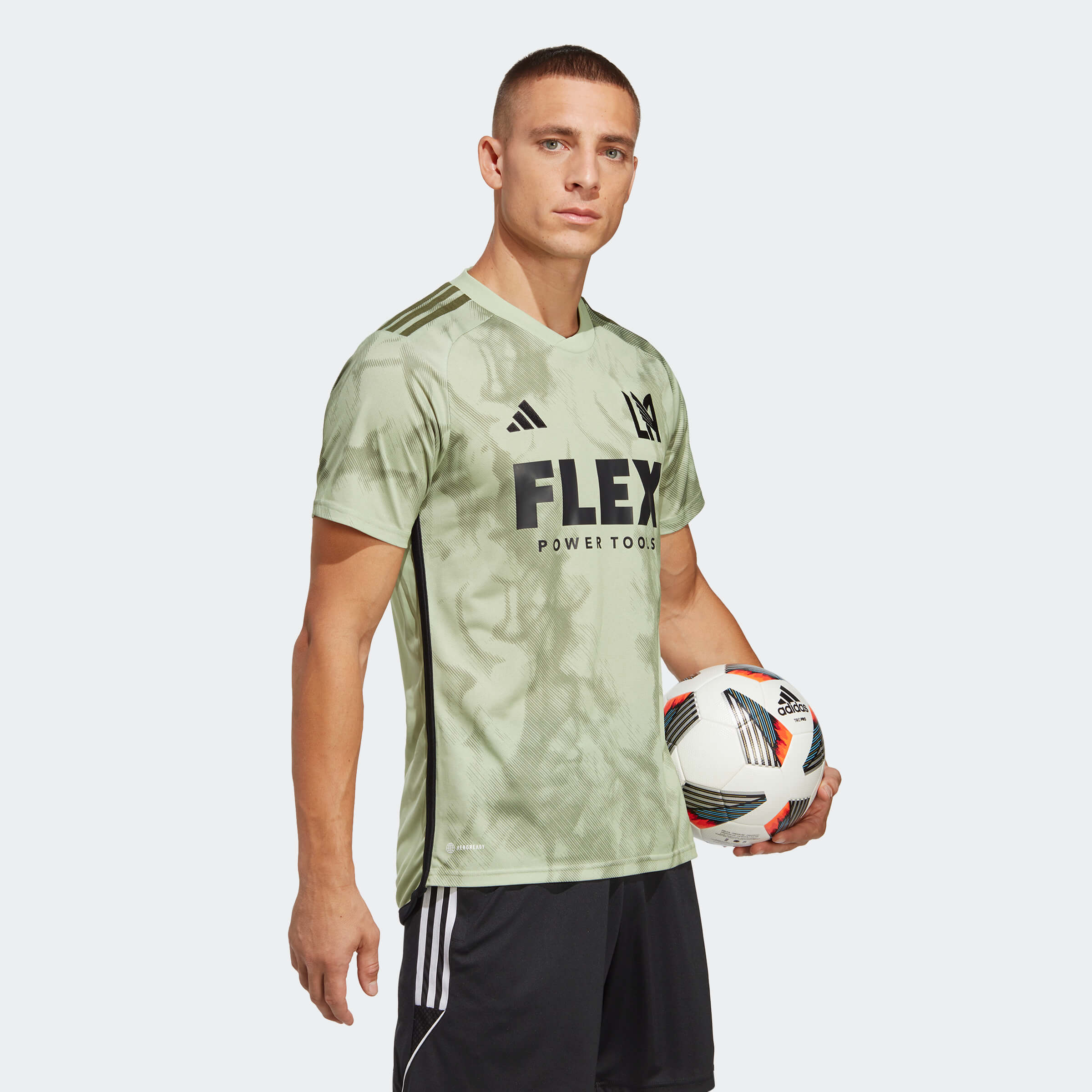 adidas 2023-24 LAFC Away Jersey - Magic Lime-Tent Green