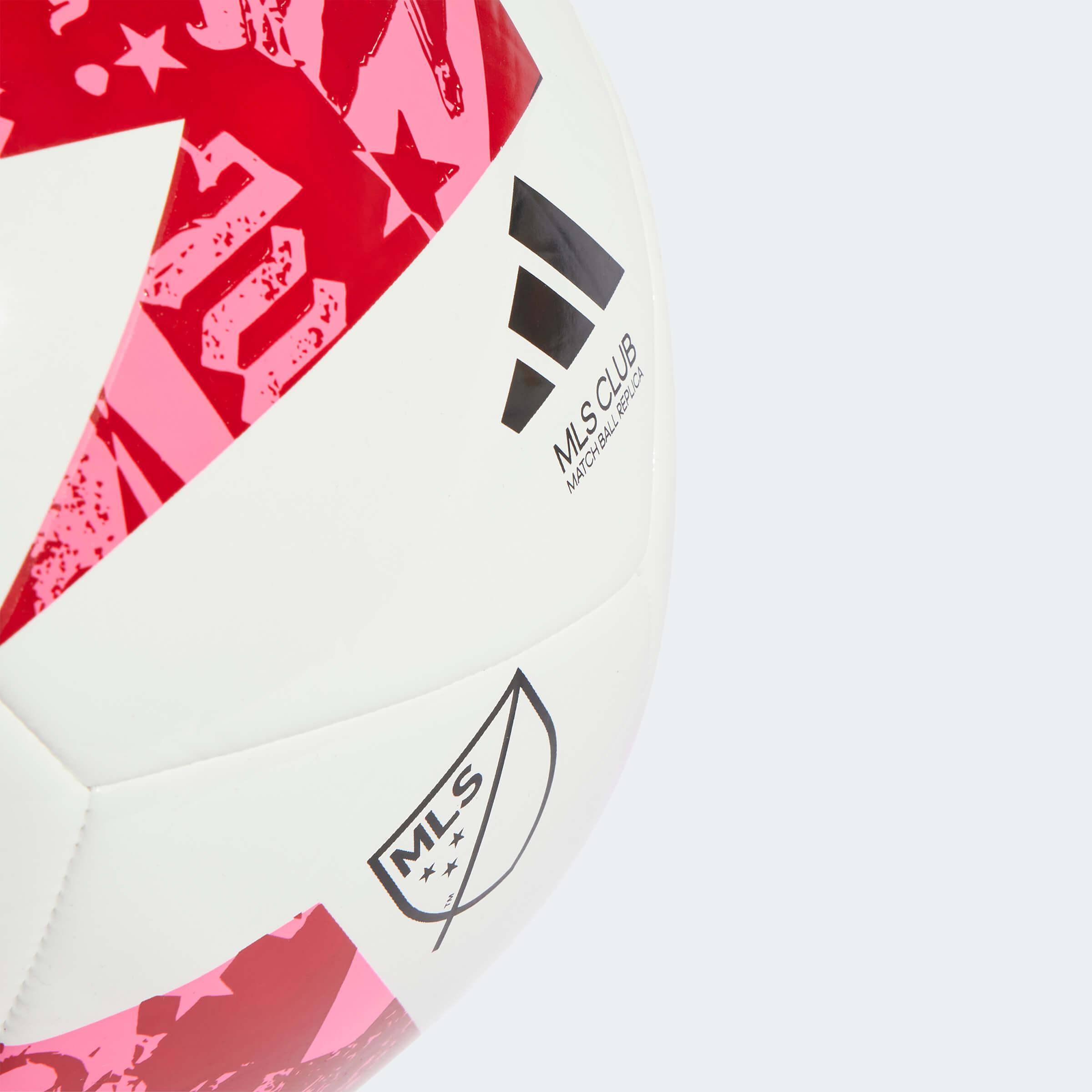 adidas 2023 MLS Club Ball - White-Red-Pink