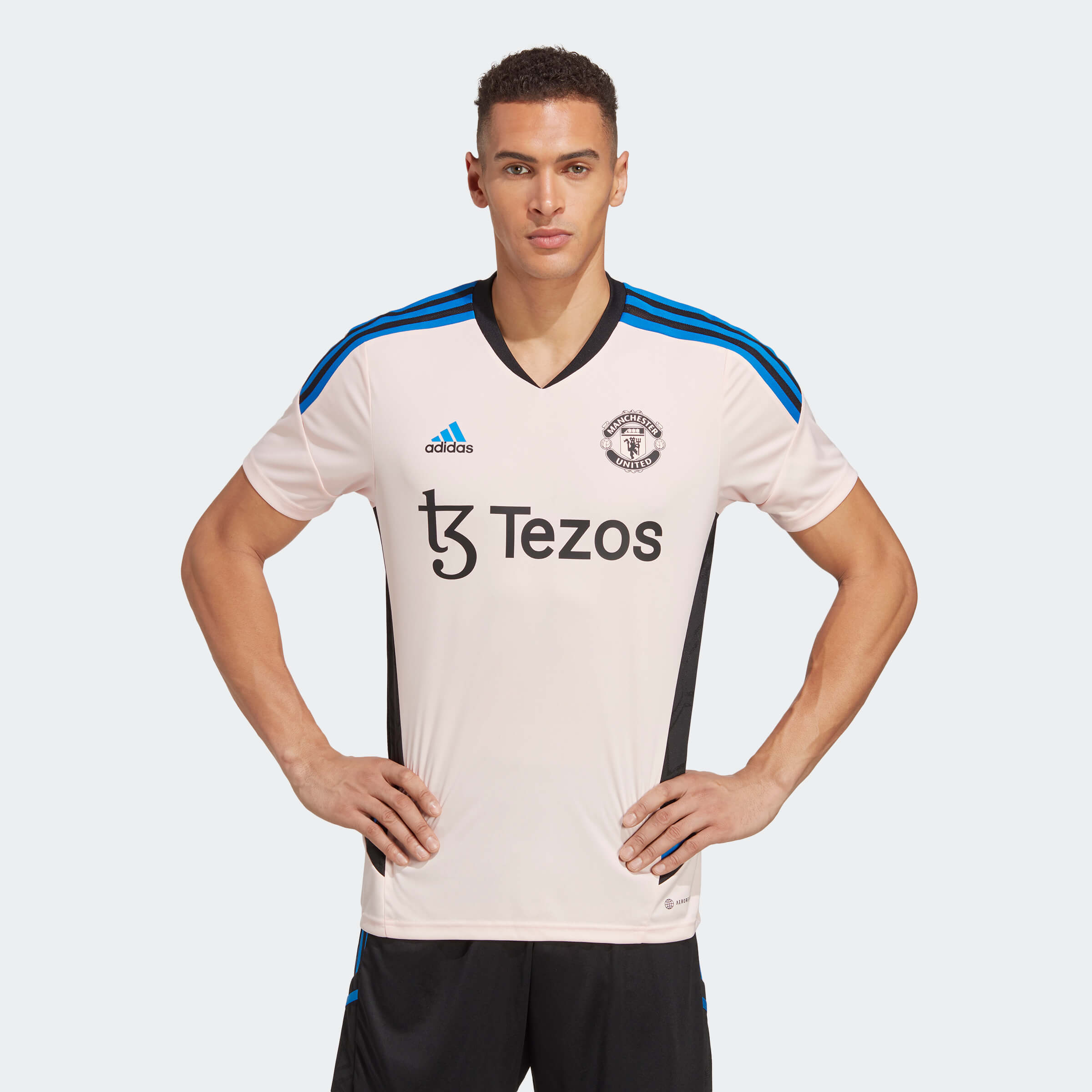 adidas 2023 Manchester United Training Jersey - Icey Pink