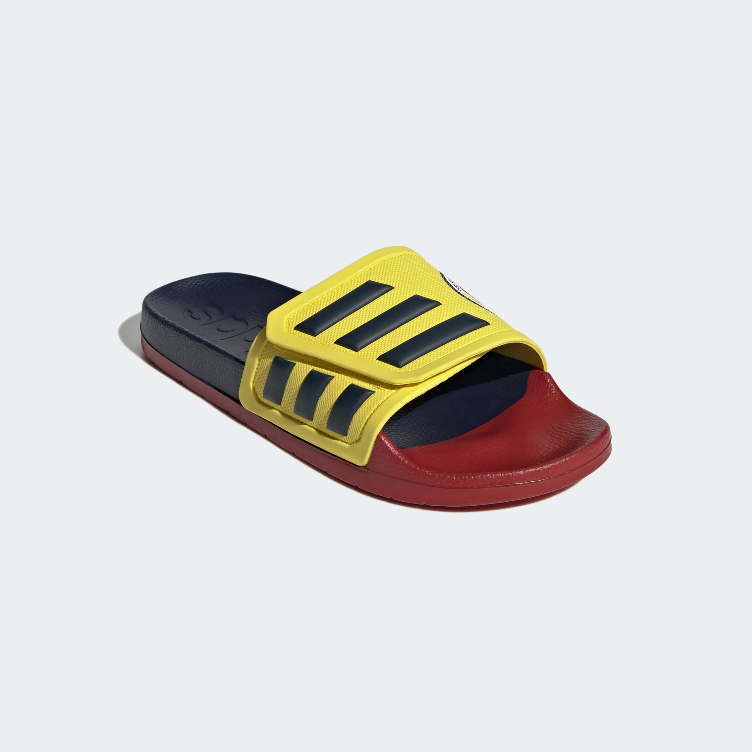 adidas Colombia Adilette TND Slides - Yellow-Red-Navy