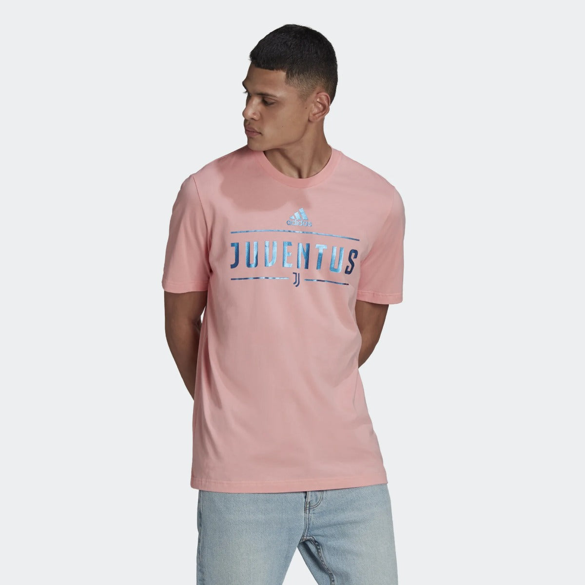 adidas 2022-23 Juventus Graphic Tee - Glow Pink