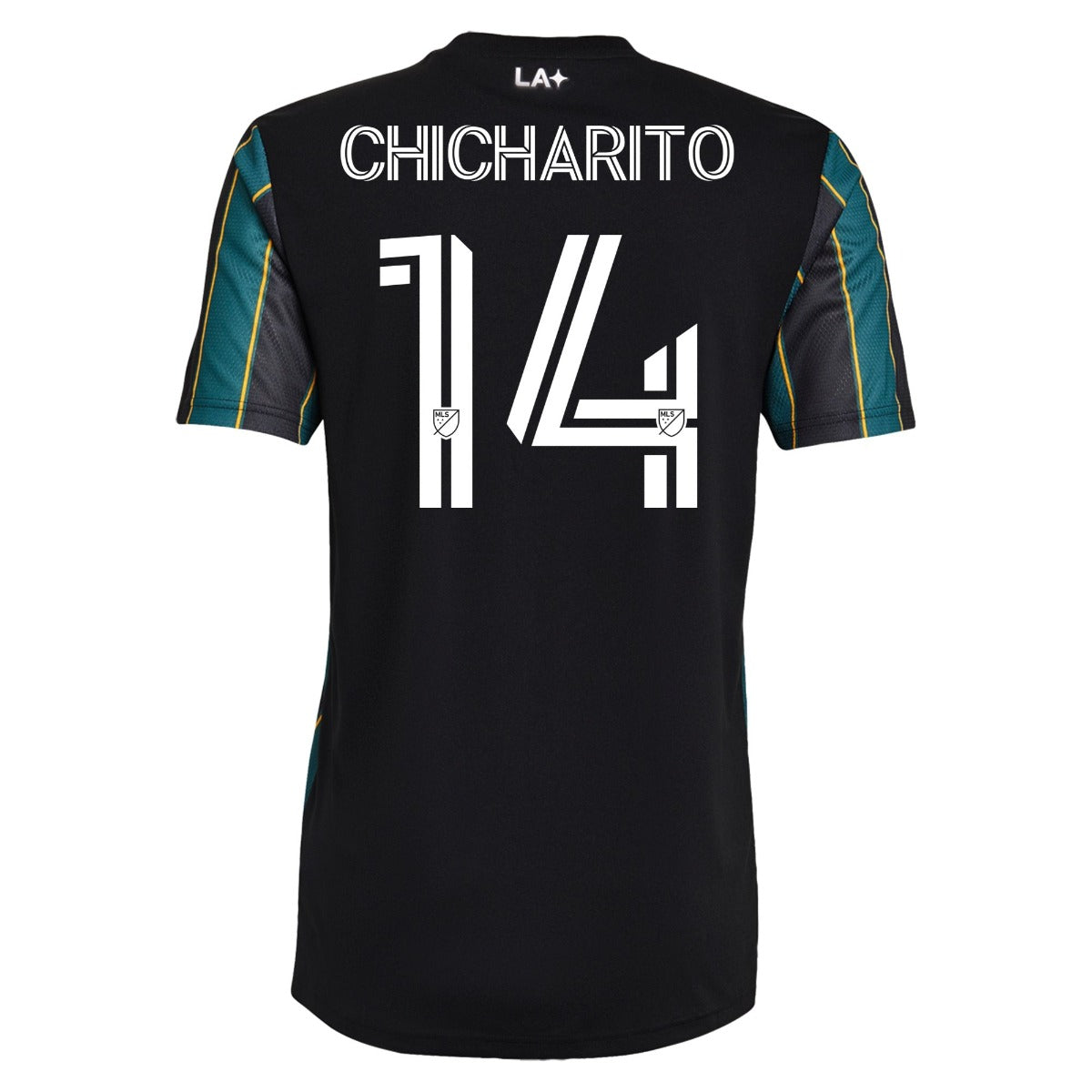 Adidas 2021-22 LA Galaxy Away Jersey - Black-Tech Green