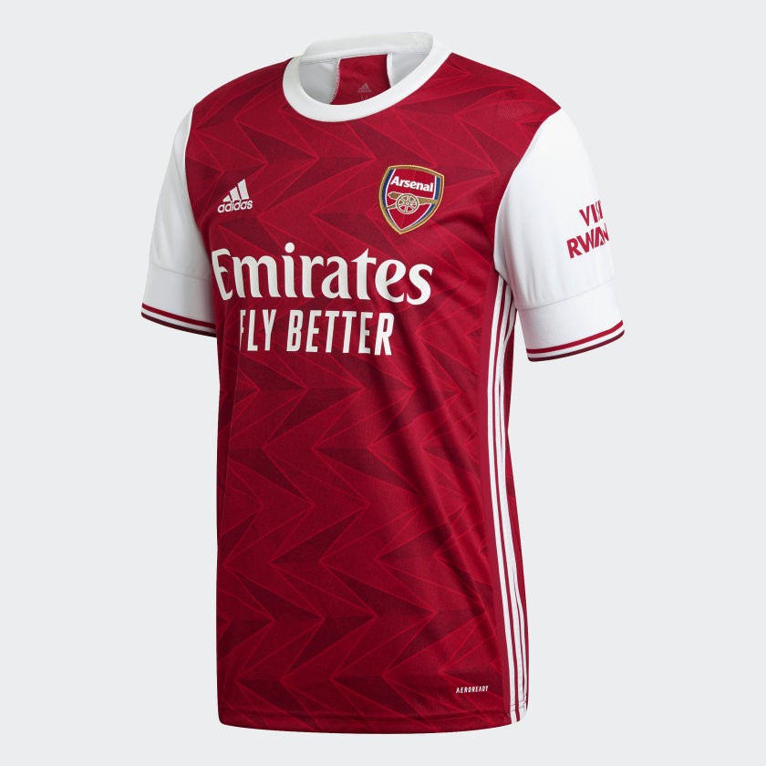 Adidas 2020-21 Arsenal Home Jersey - Red-White