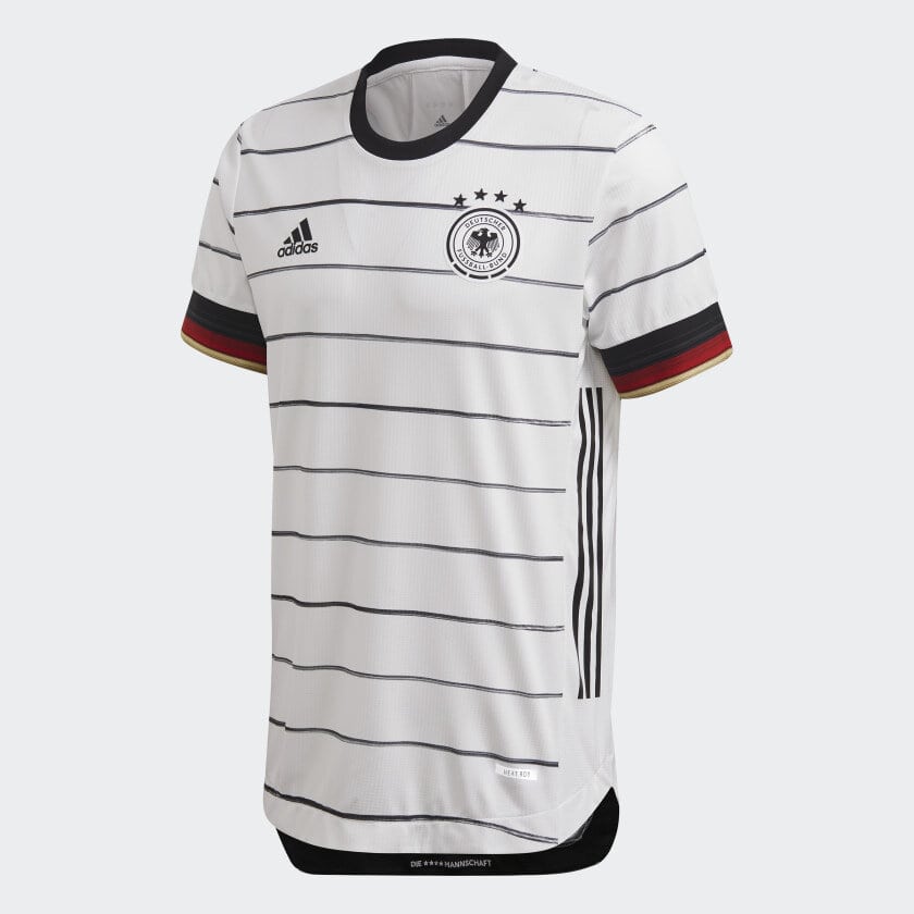 adidas 2020-21 Germany Home Authentic Jersey - White-Black