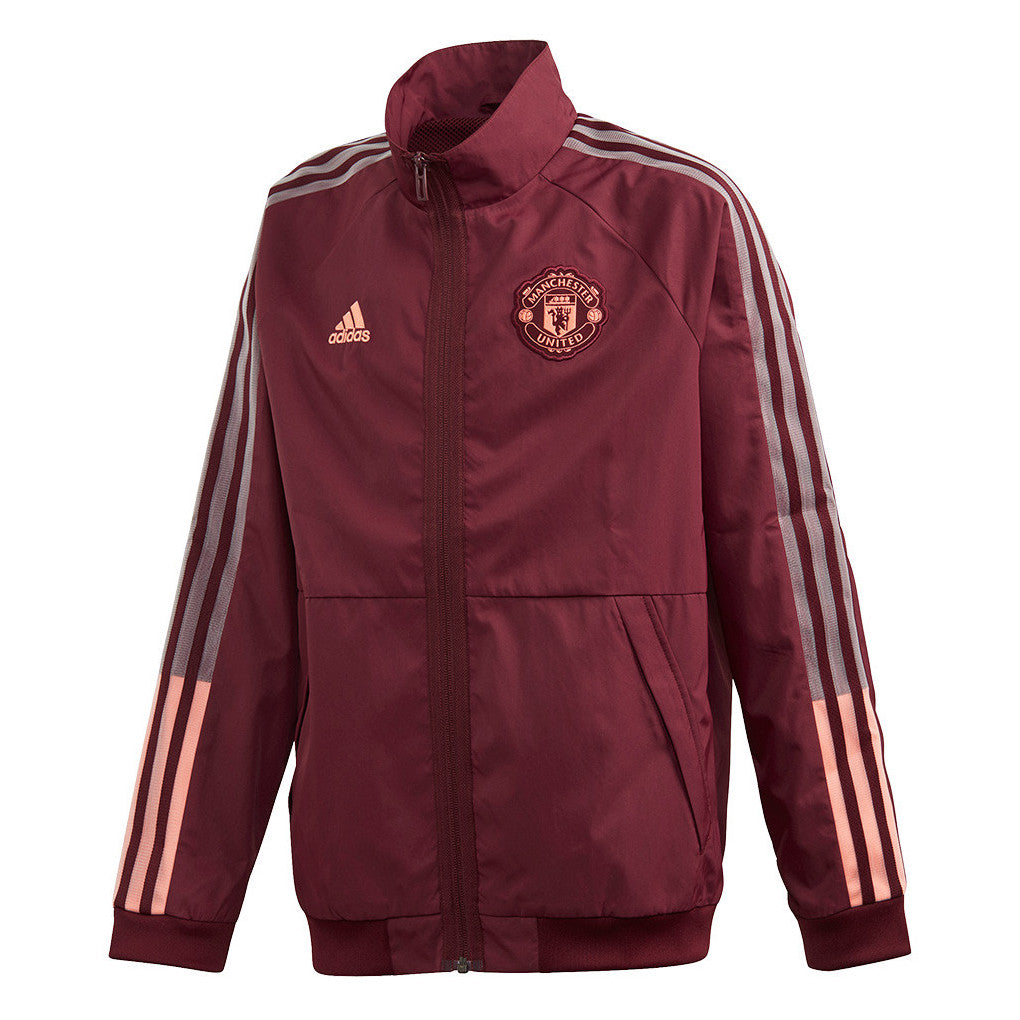 Adidas 2020-21 Manchester United Youth Anthem Jacket - Maroon