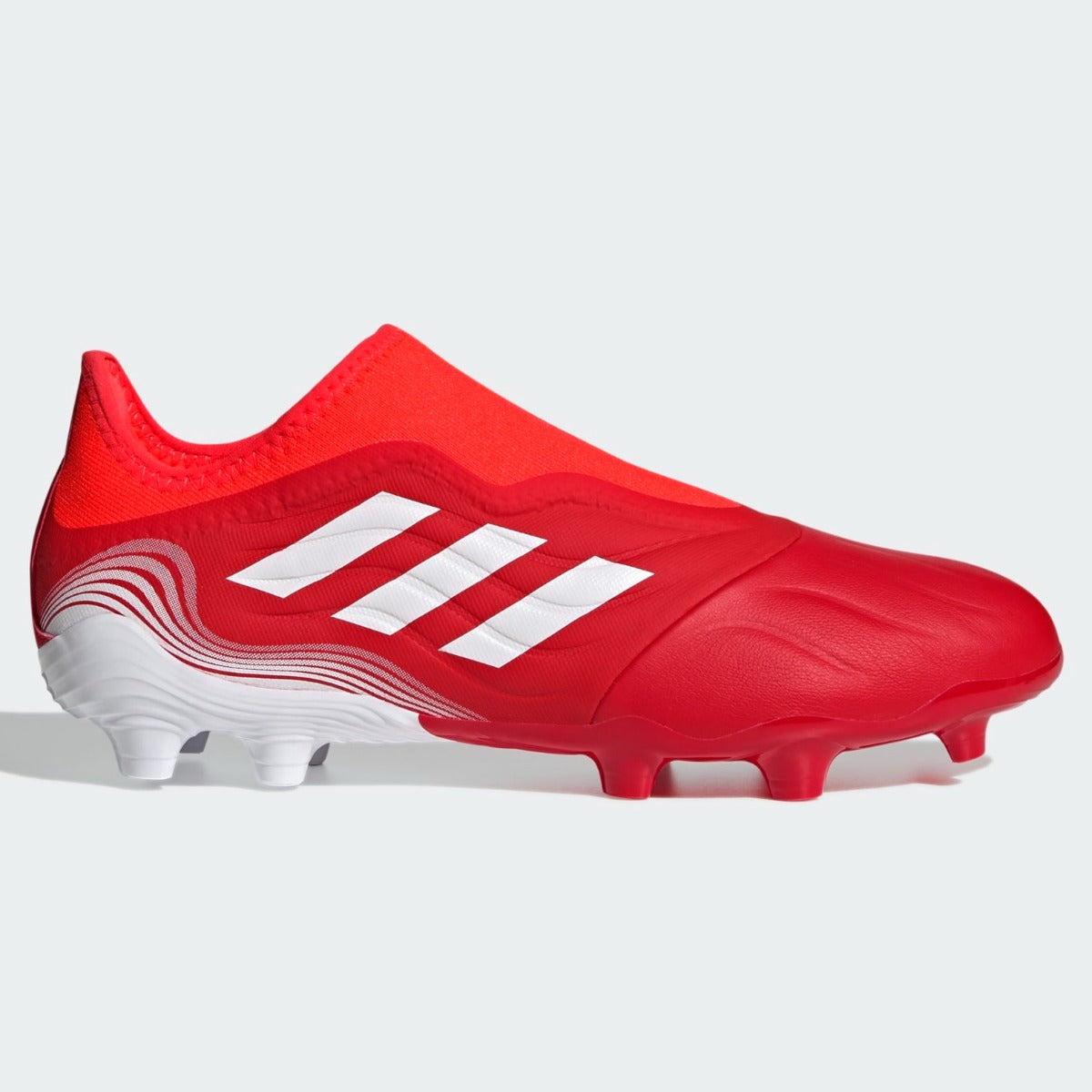 Adidas Copa Sense .3 Laceless FG - Red-White