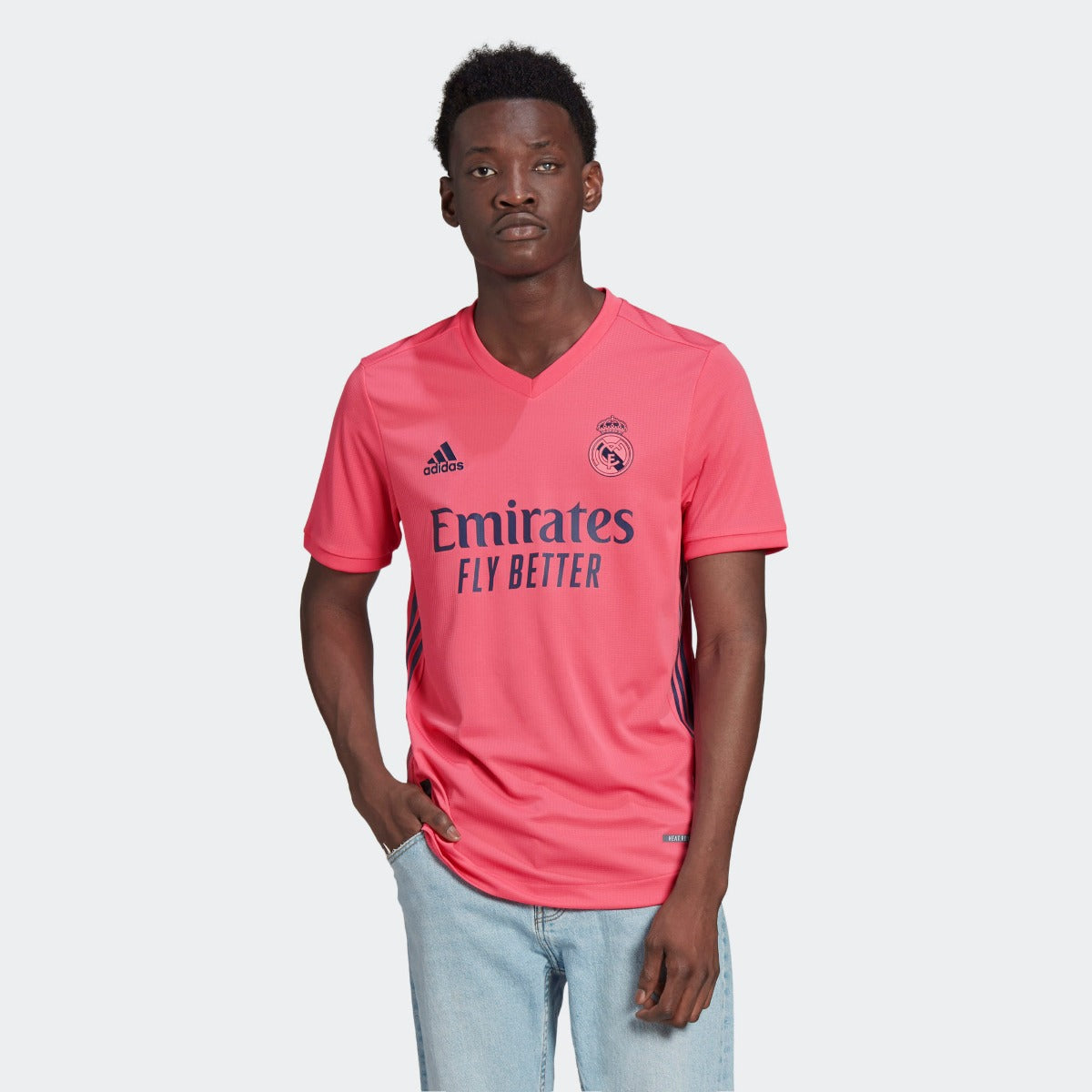 Adidas 2020-21 Real Madrid Authentic Away Jersey - Pink