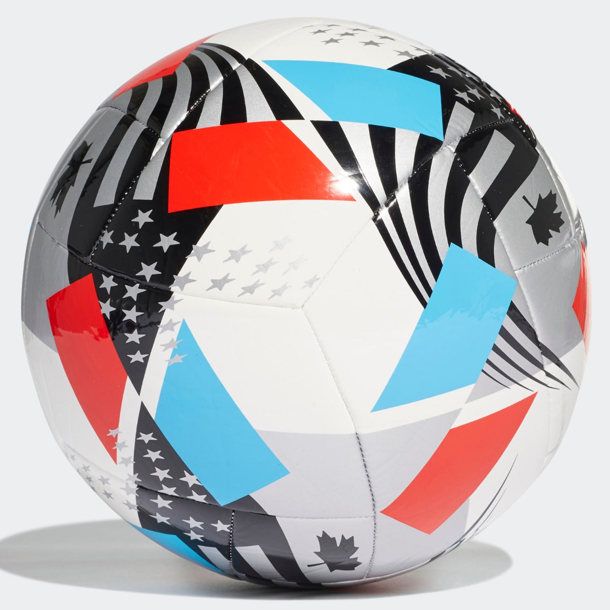 Adidas 2021 MLS Club Ball - White-Black-Blue-Red