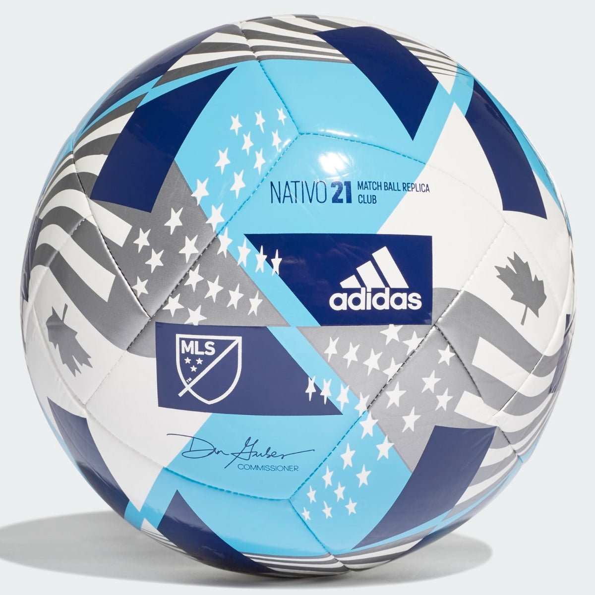 Adidas 2021 MLS Club Ball - Cyan-White-Navy