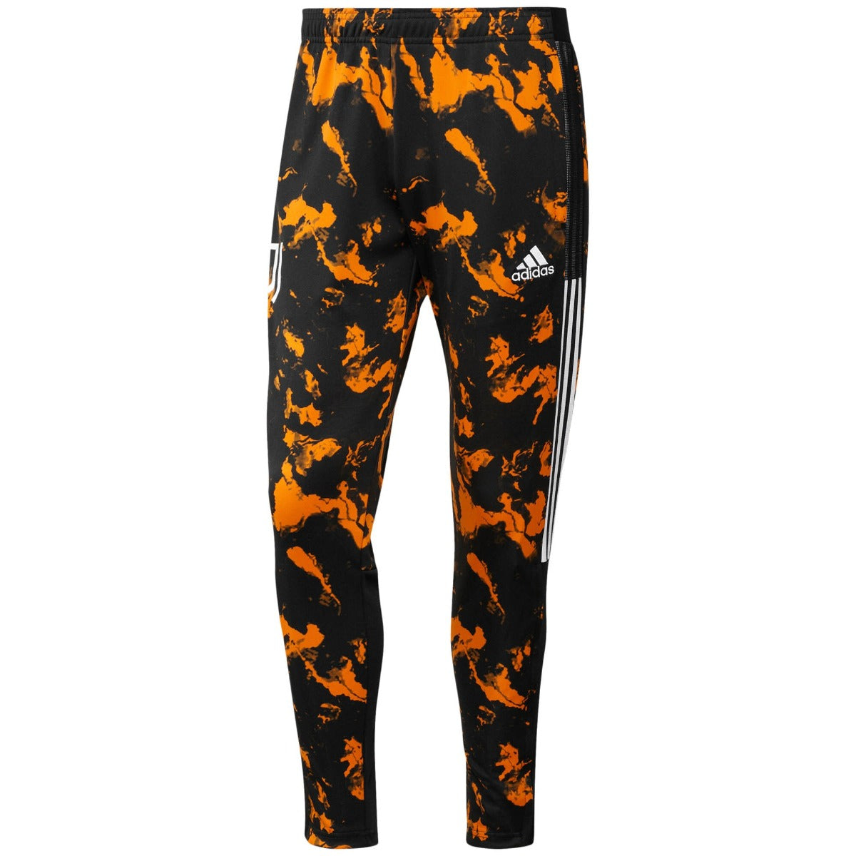 Adidas 2020-21 Juventus AOP Training Pants - Black-Orange