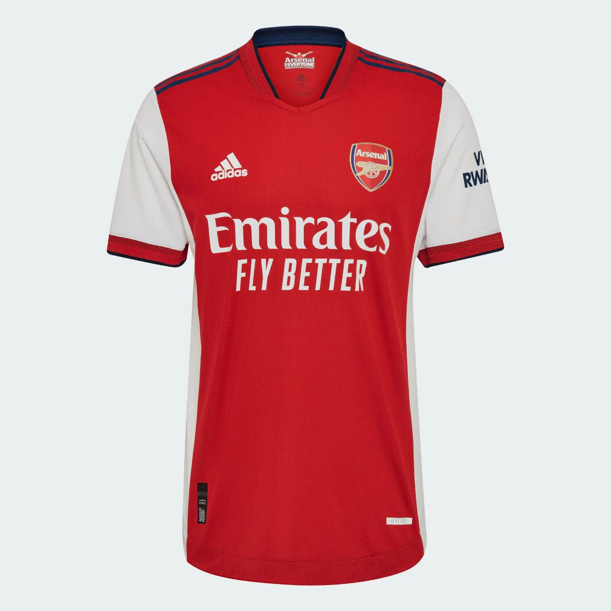 Adidas 2021-22 Arsenal Home Authentic Jersey - Scarlet-White