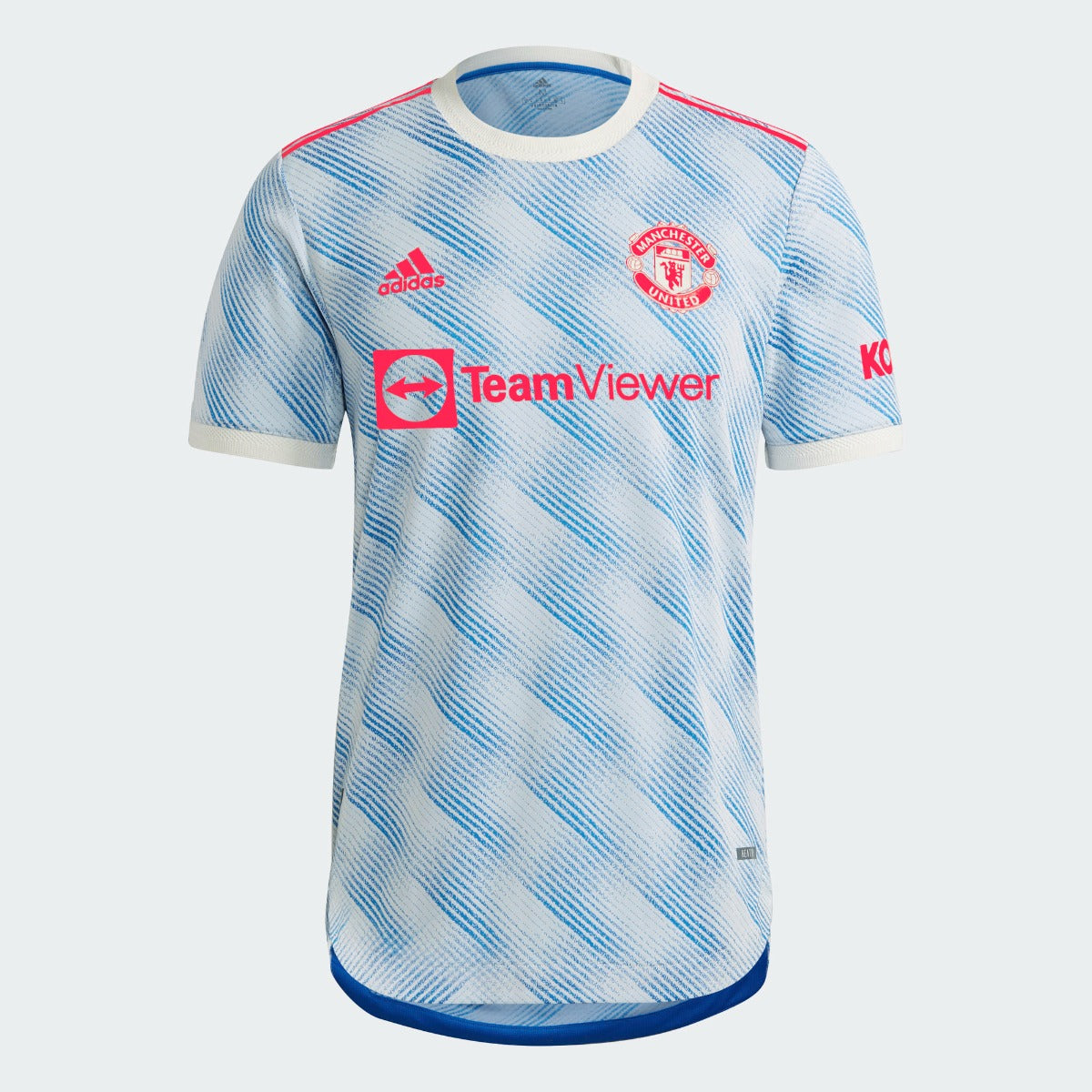 Adidas 2021-22 Manchester United Away Authentic Jersey - White-Royal