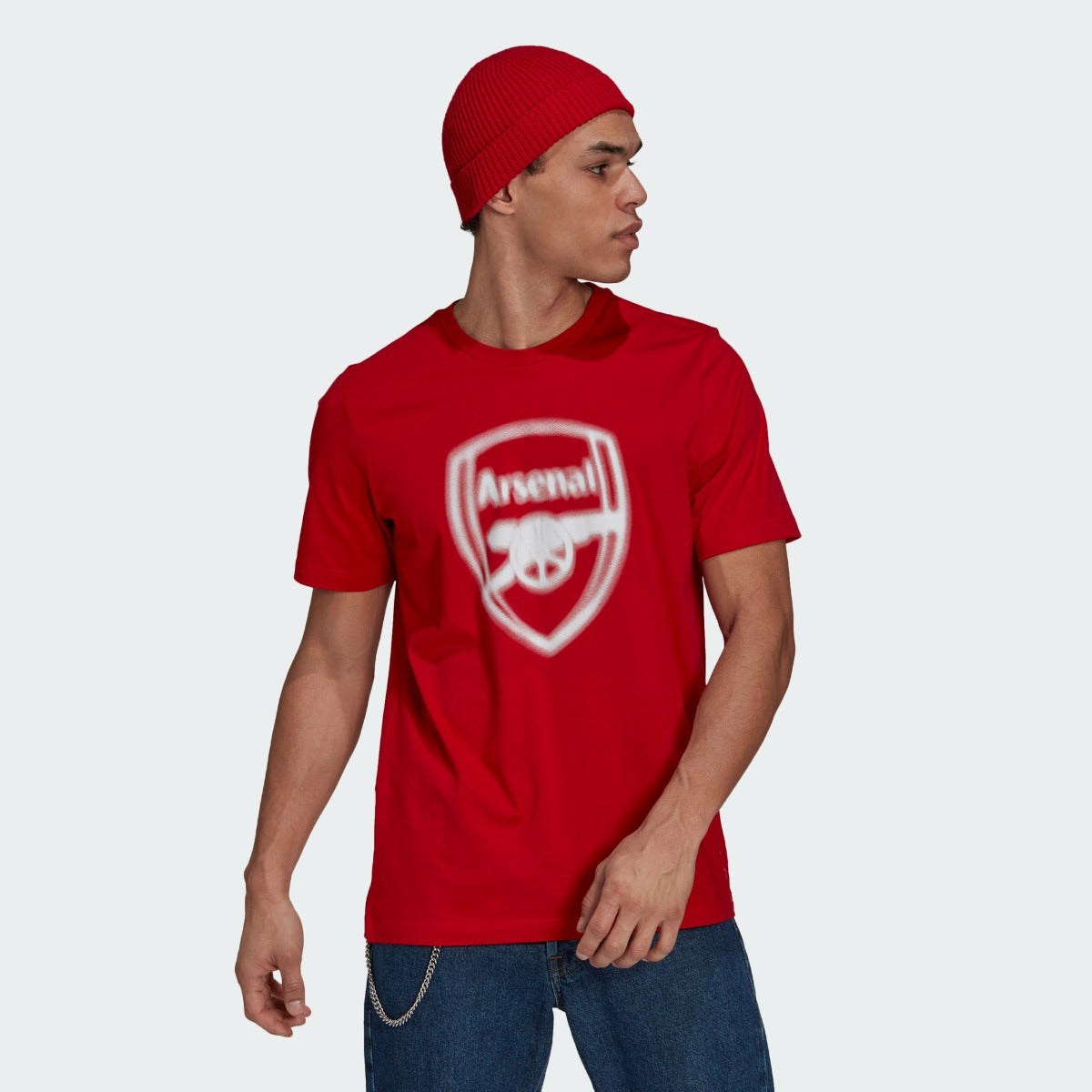 Adidas 2021-22 Arsenal Tee - Scarlet-White