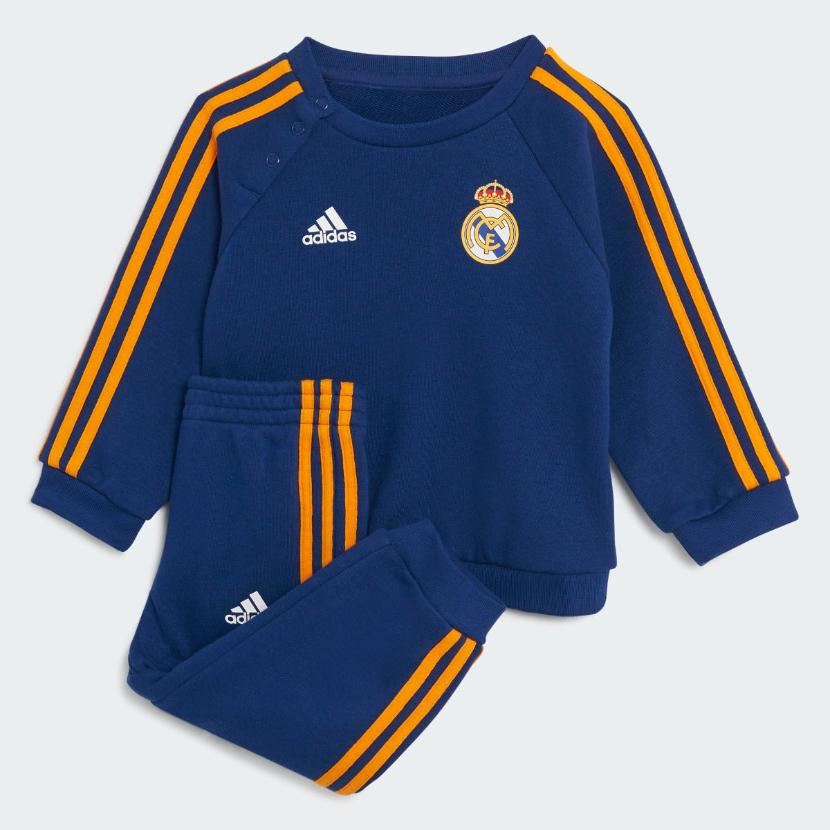 Adidas 2021-22 Real Madrid 3 Stripes Baby Jogger - Victory Blue